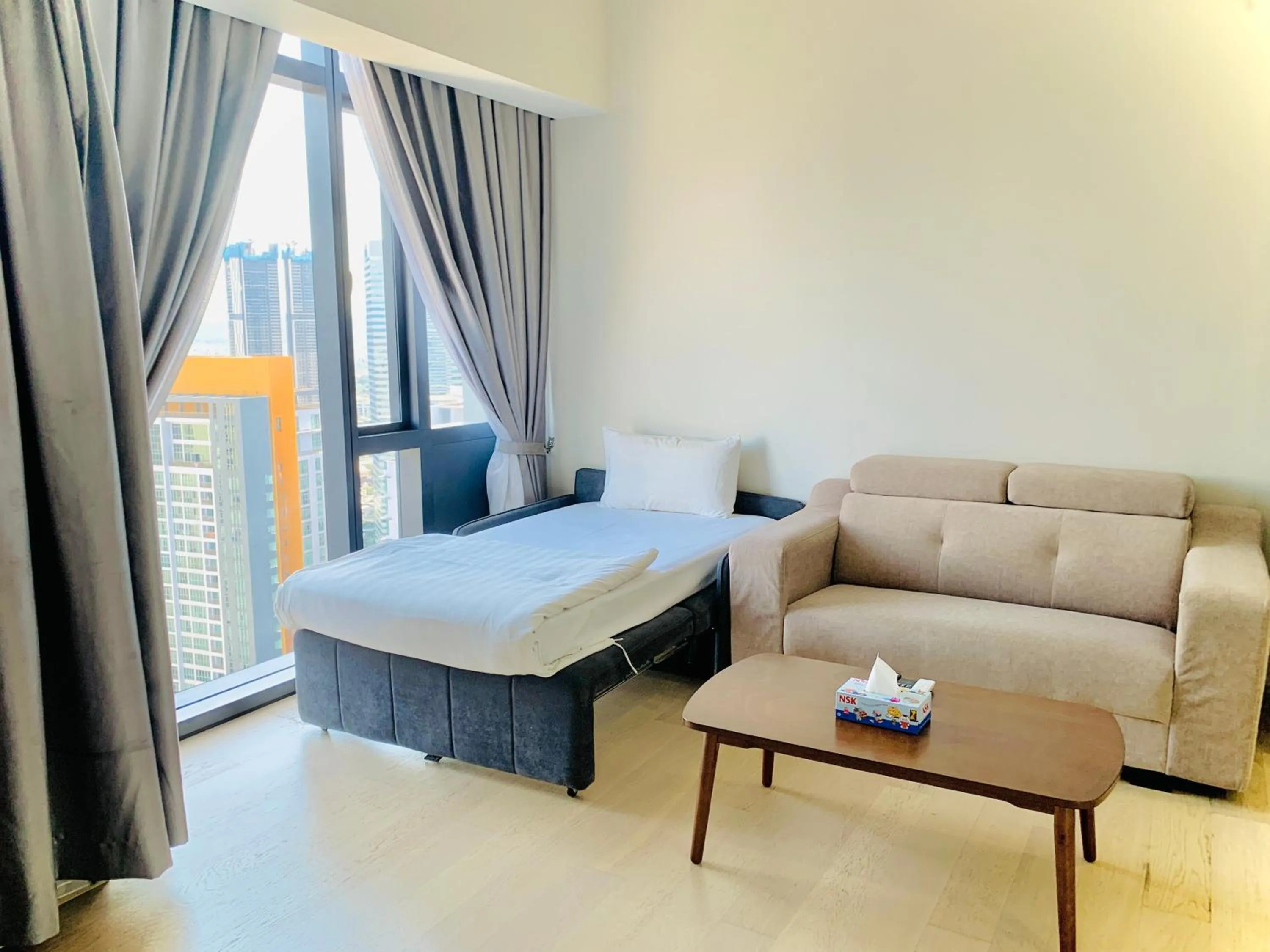 Living room, Bed in Star Sky Park KLCC