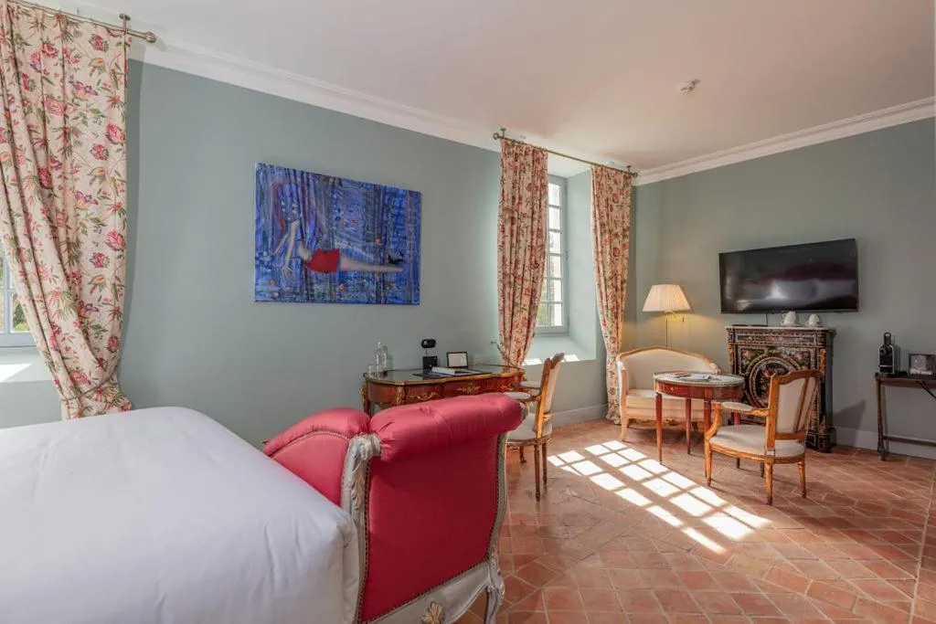 Bedroom, Bed in Château de Collias - Maison de Vacances