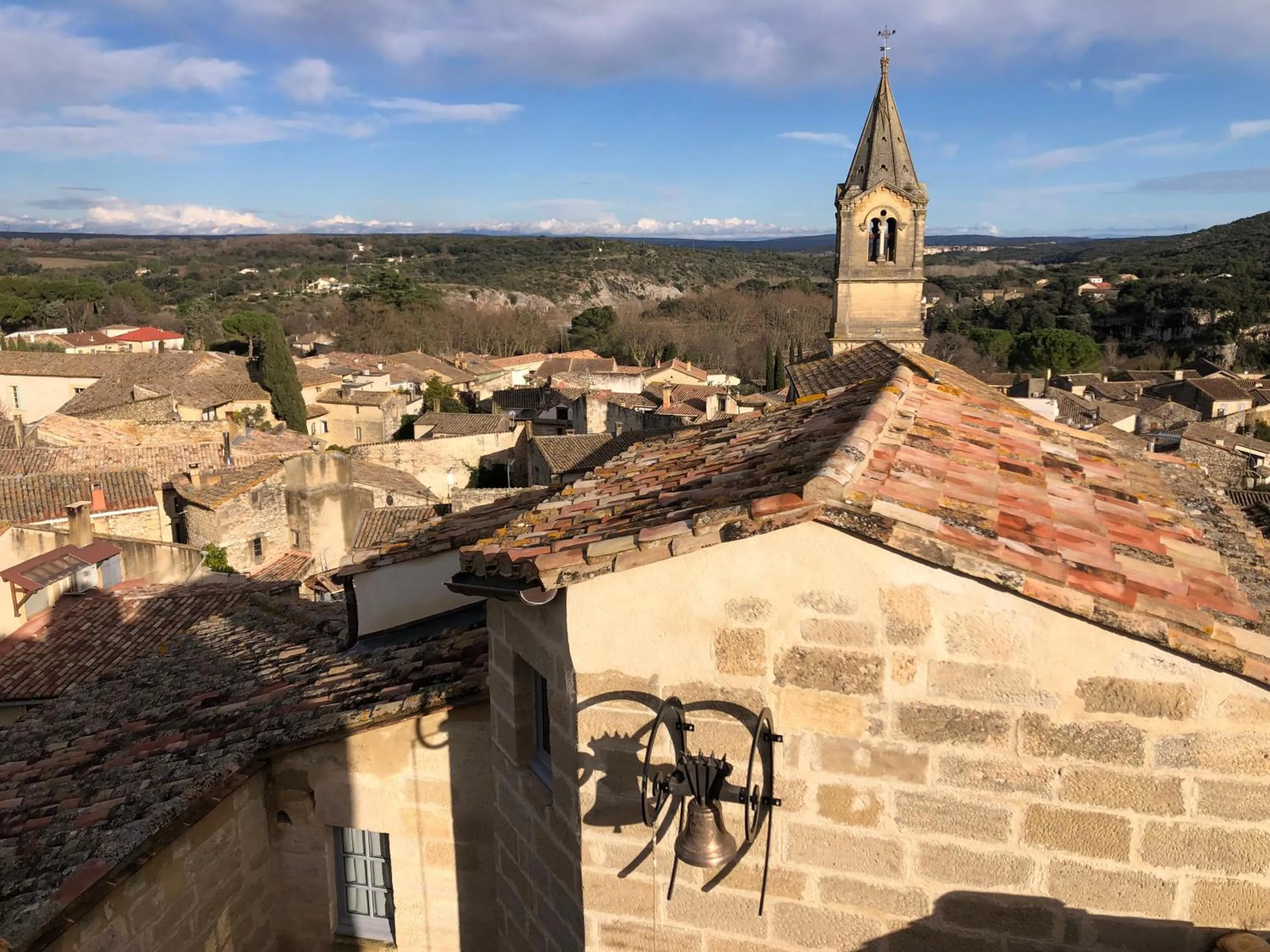 Bird's eye view in Château de Collias - Maison de Vacances