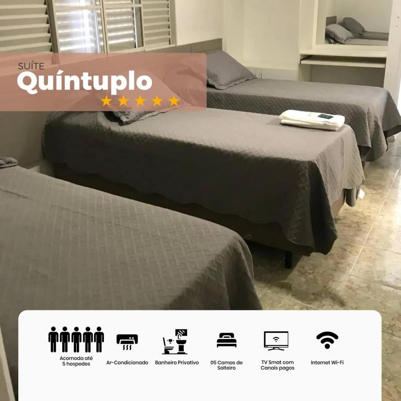 Bed in Arcos Palace Hotel