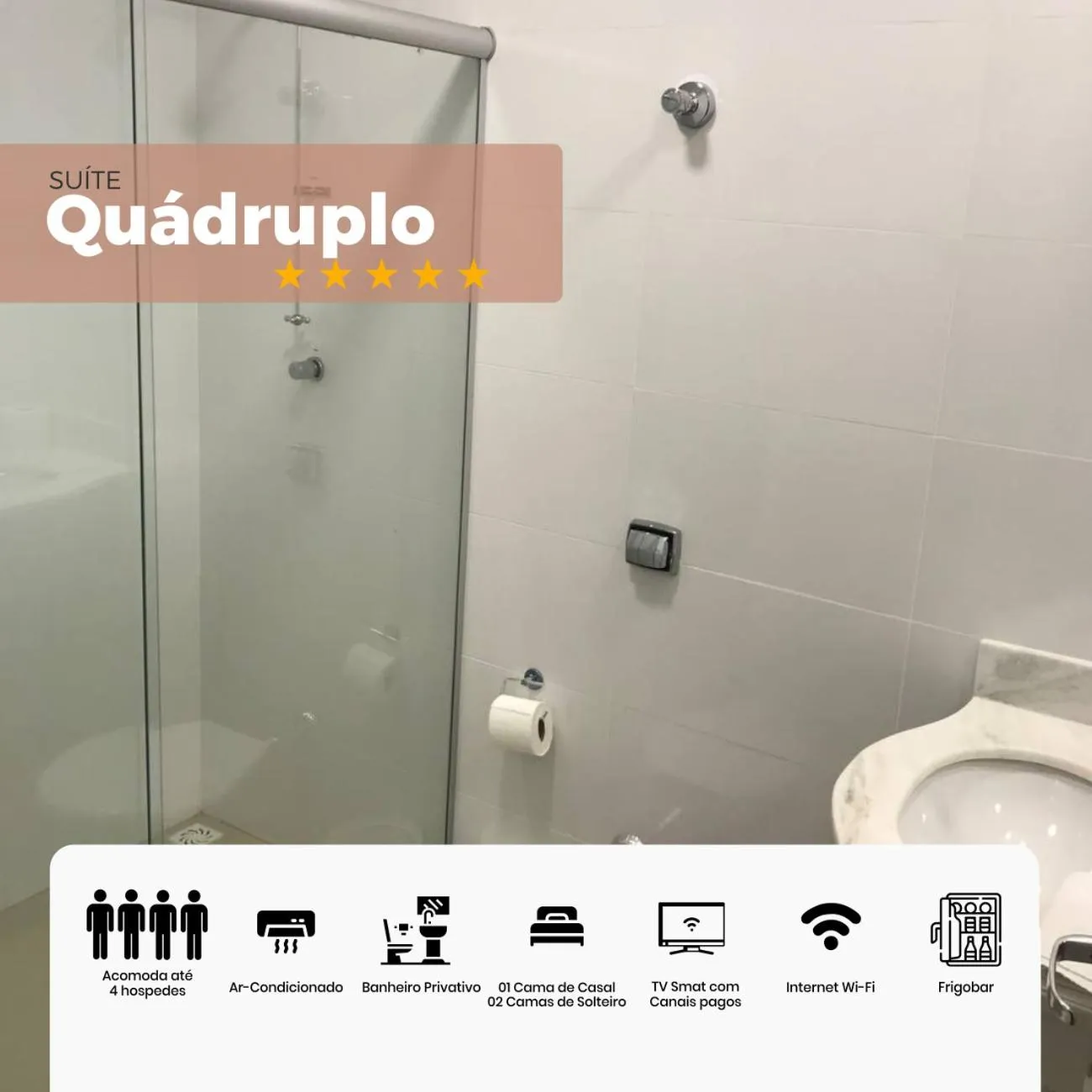 Shower in Arcos Palace Hotel