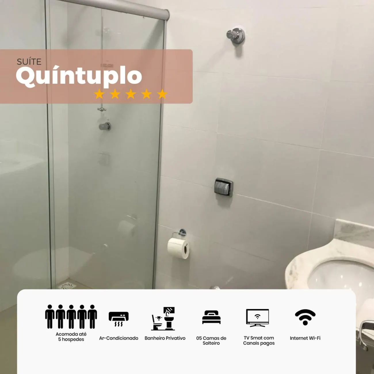 Shower in Arcos Palace Hotel