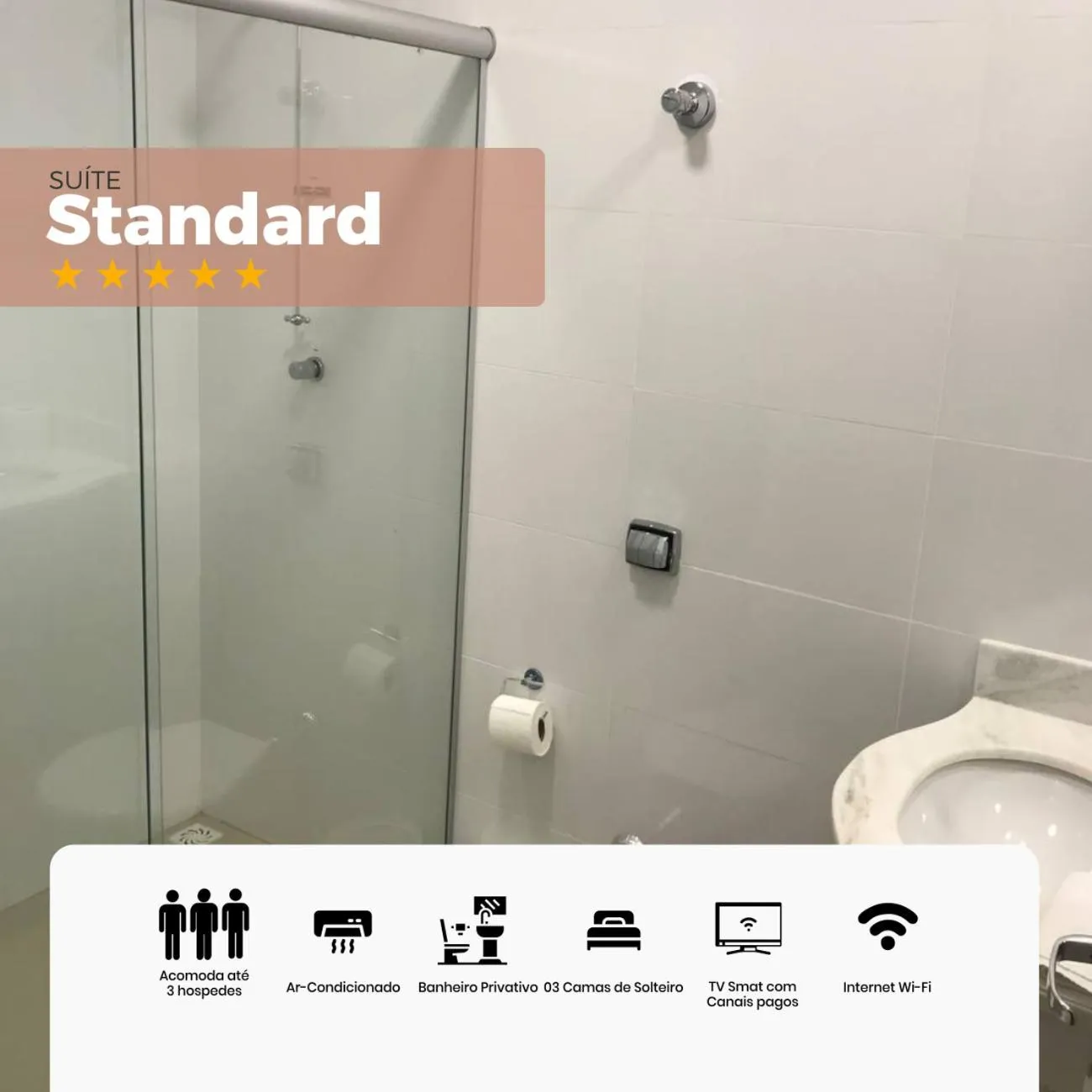 Shower in Arcos Palace Hotel