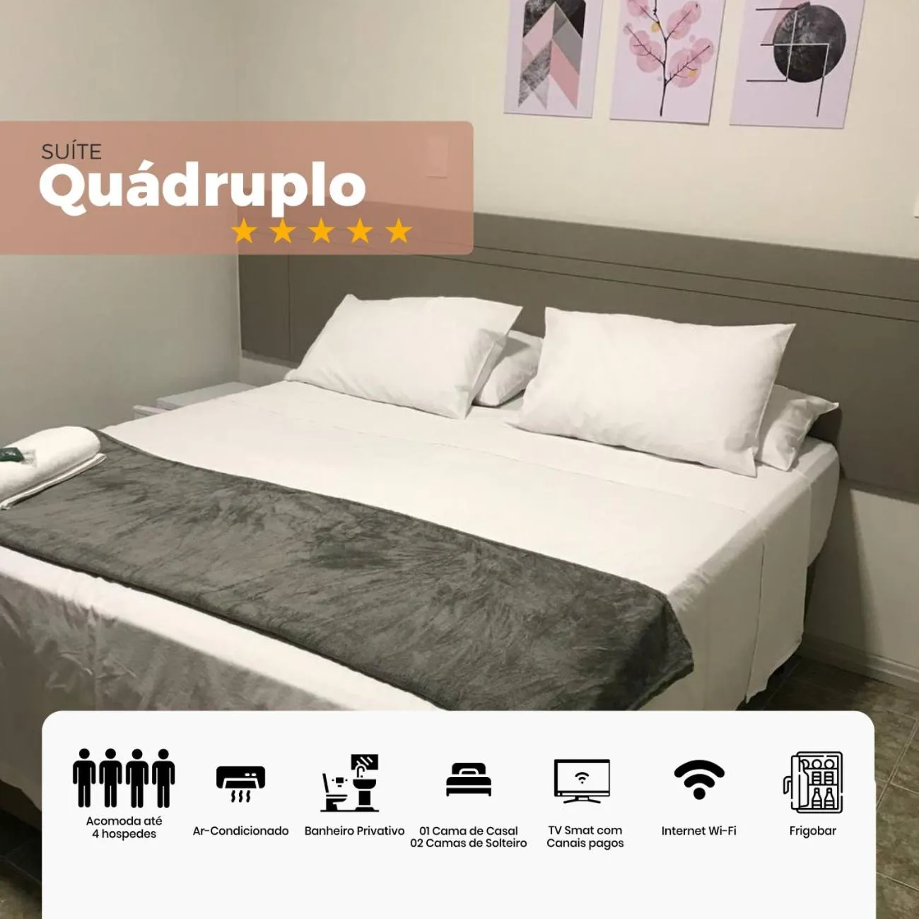 Bed in Arcos Palace Hotel