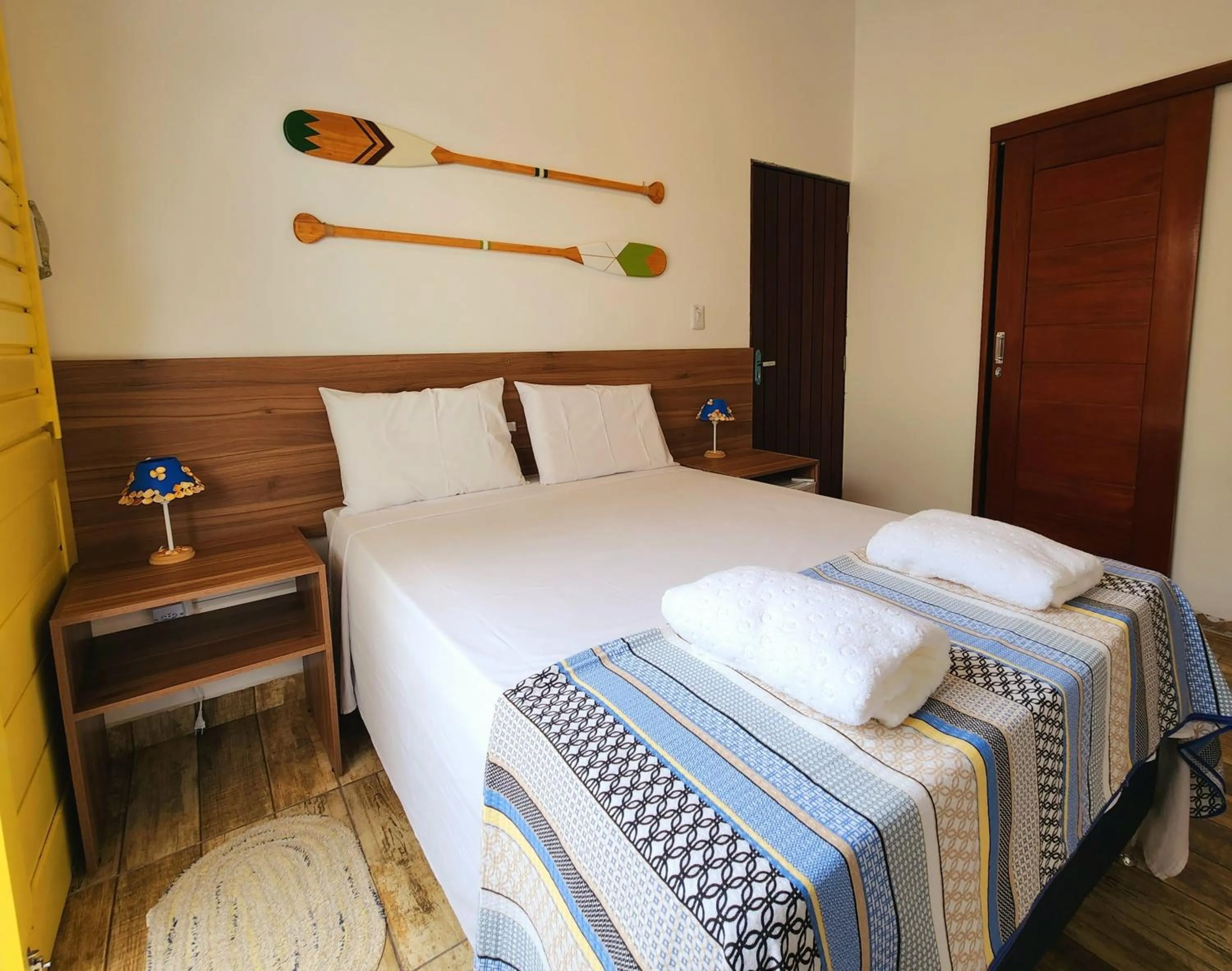 Bed in Manaí Pousada & Beach Club