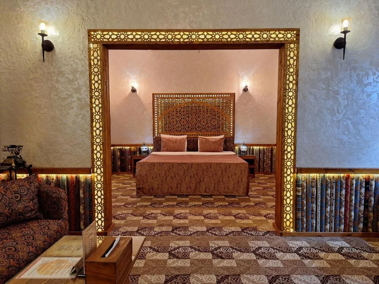 Bed in Qiz Galasi Hotel Baku
