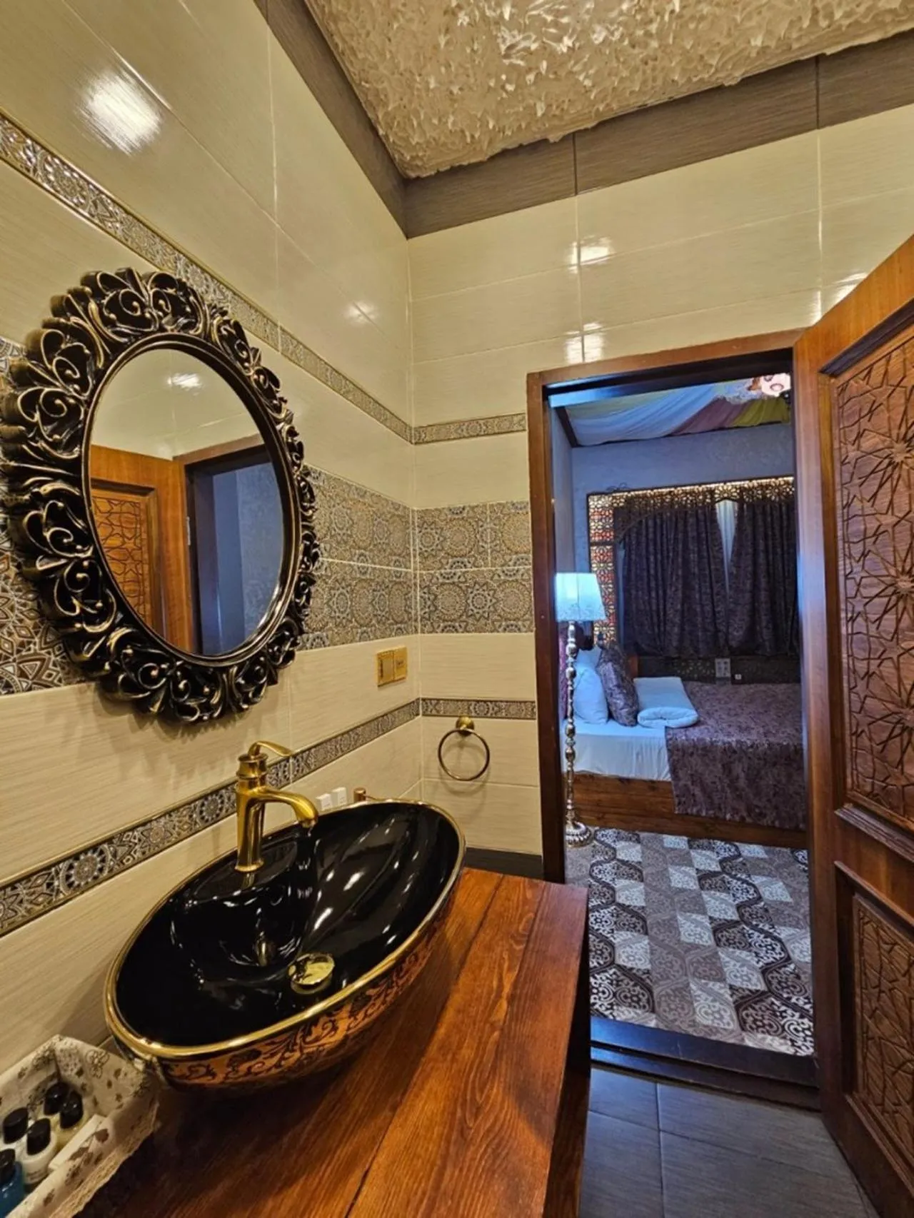 Bed in Qiz Galasi Hotel Baku