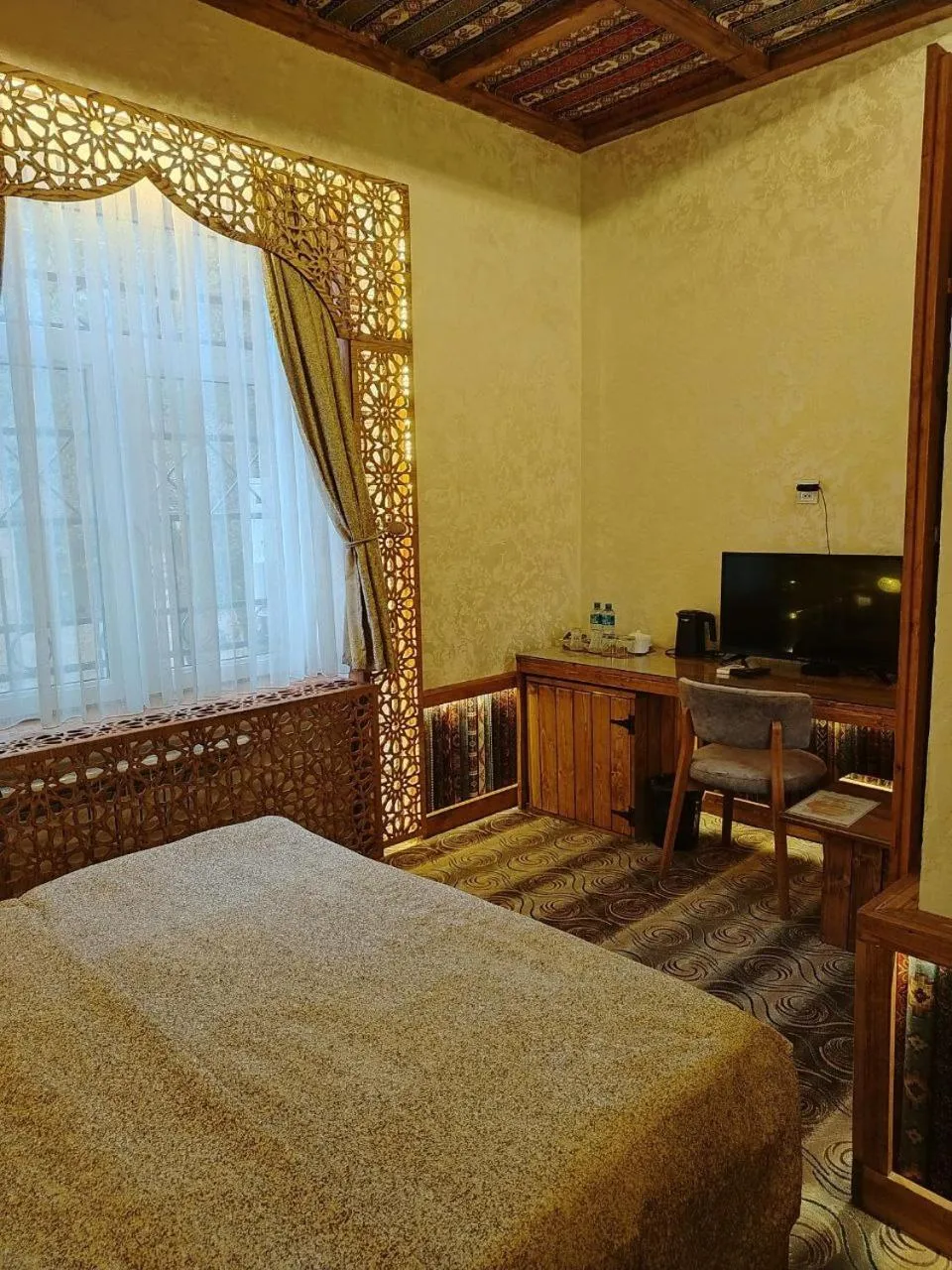 Bed in Qiz Galasi Hotel Baku