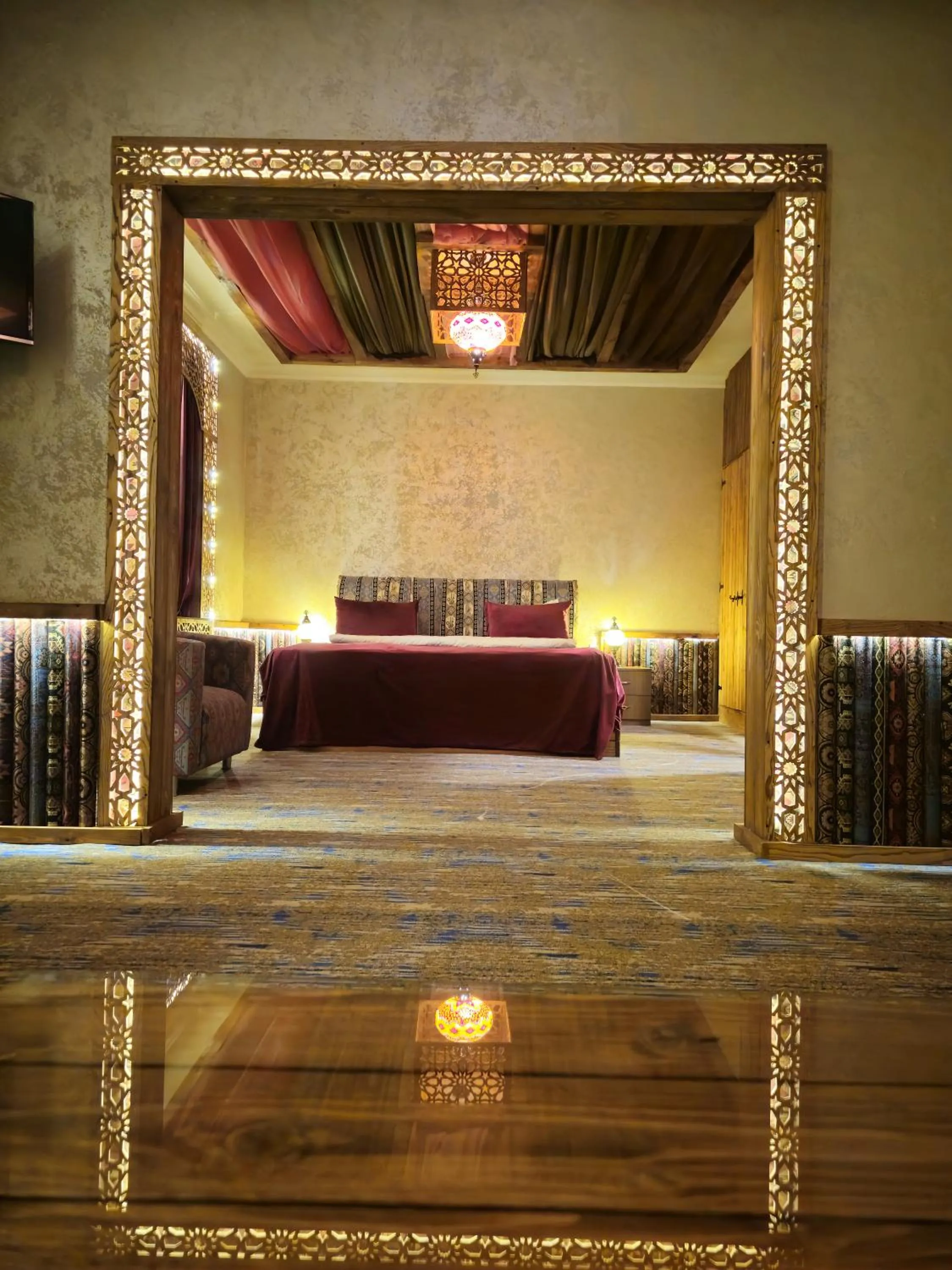 Bed in Qiz Galasi Hotel Baku