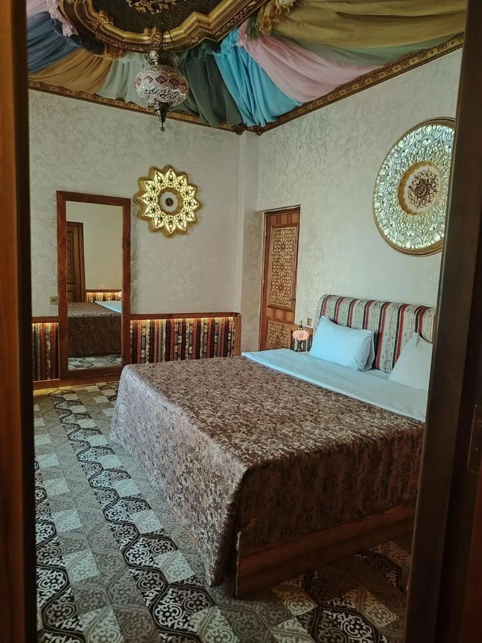 Bed in Qiz Galasi Hotel Baku