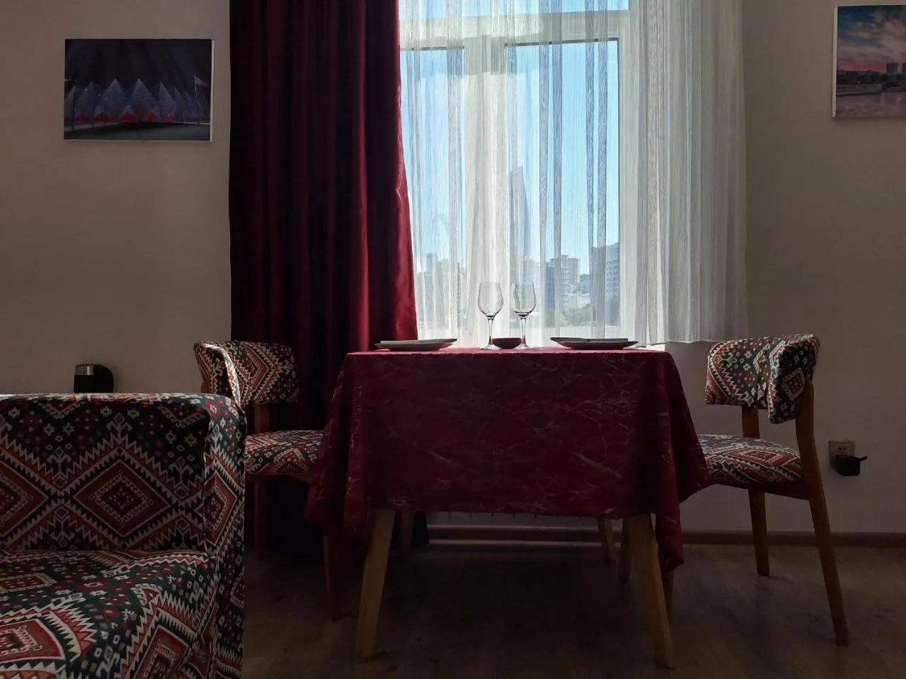 Living room in Qiz Galasi Hotel Baku