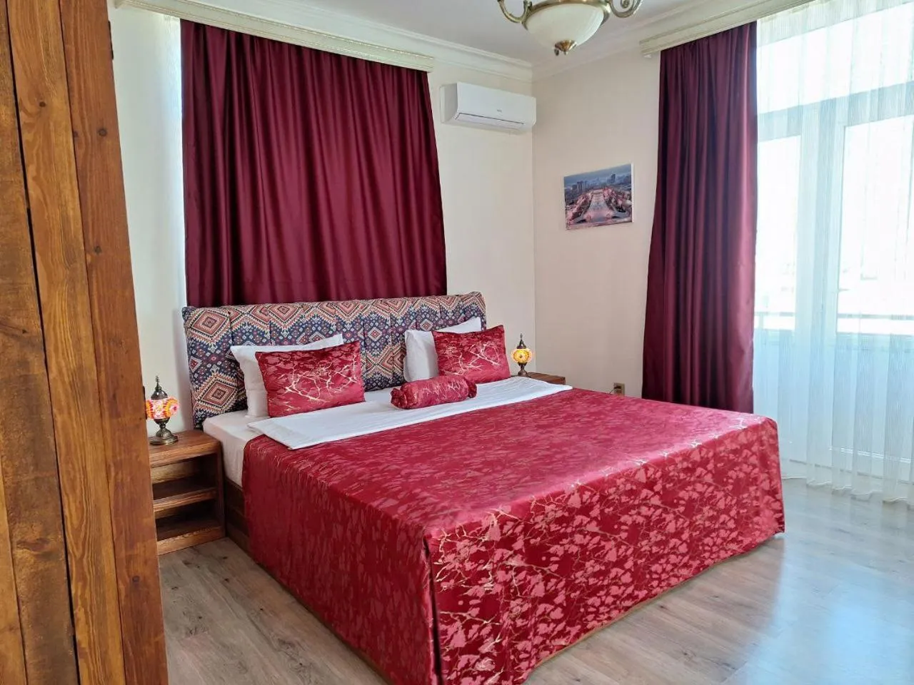 Bed in Qiz Galasi Hotel Baku