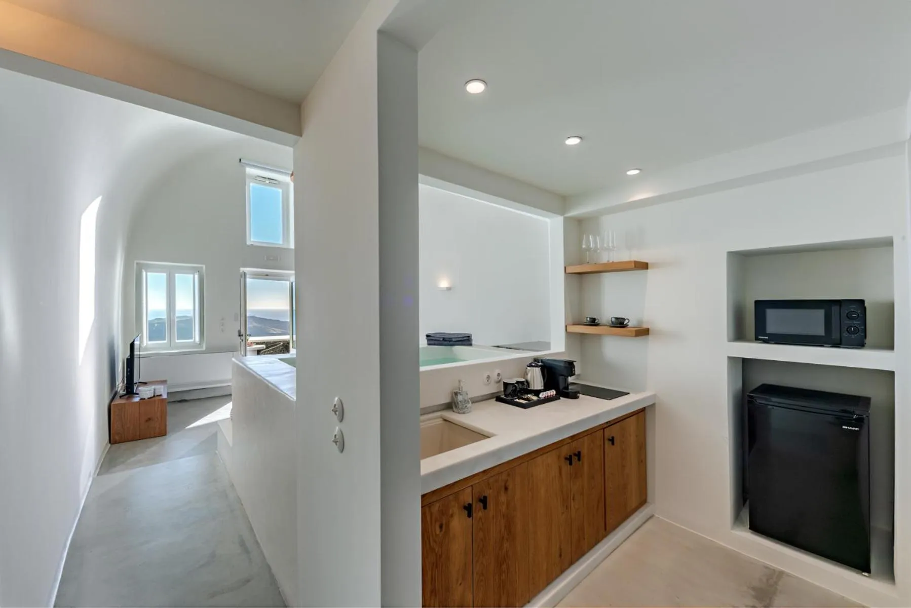 Kitchen or kitchenette in Thera Villas