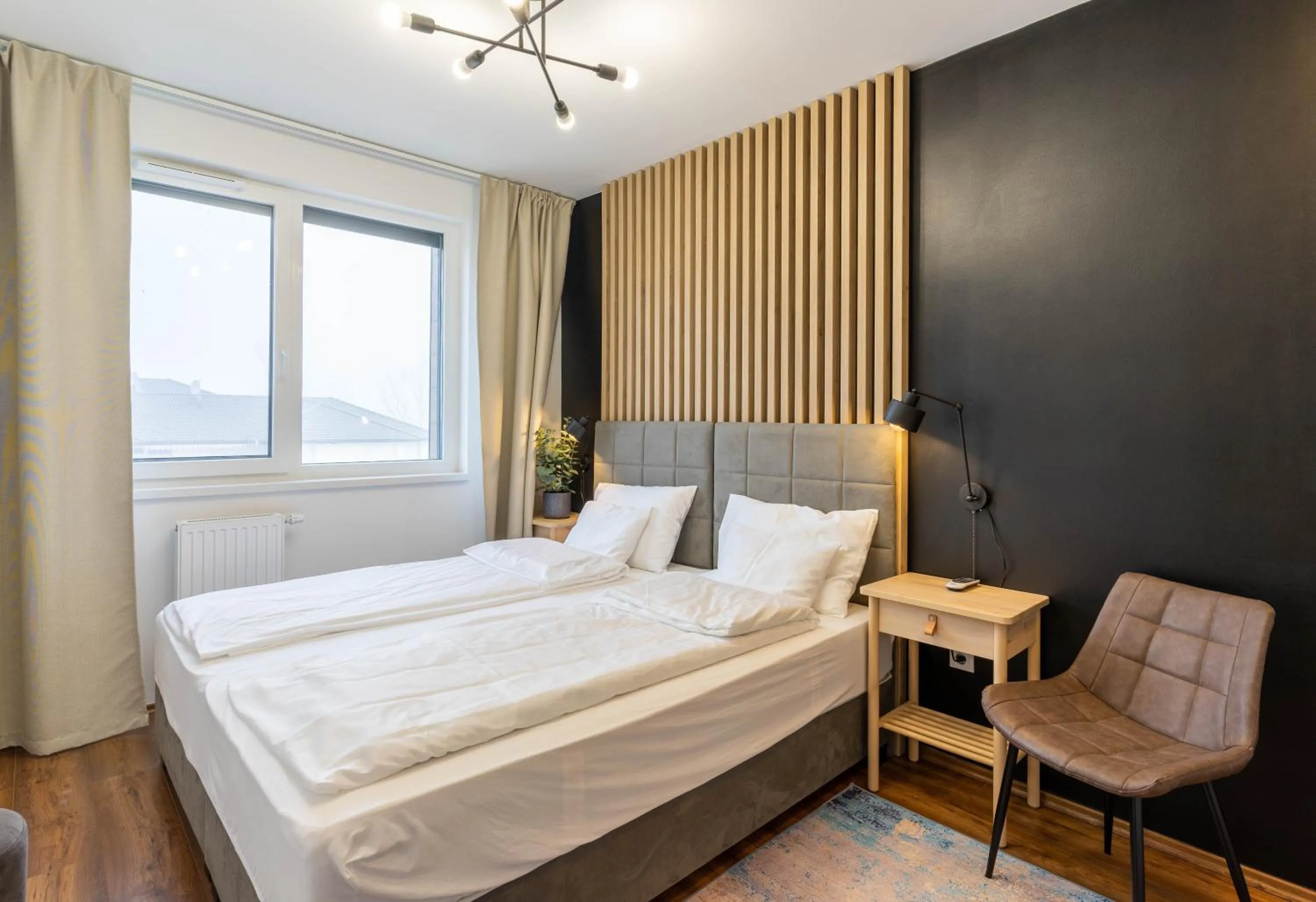 Bed in LakeView Apartment 305 Beachfront