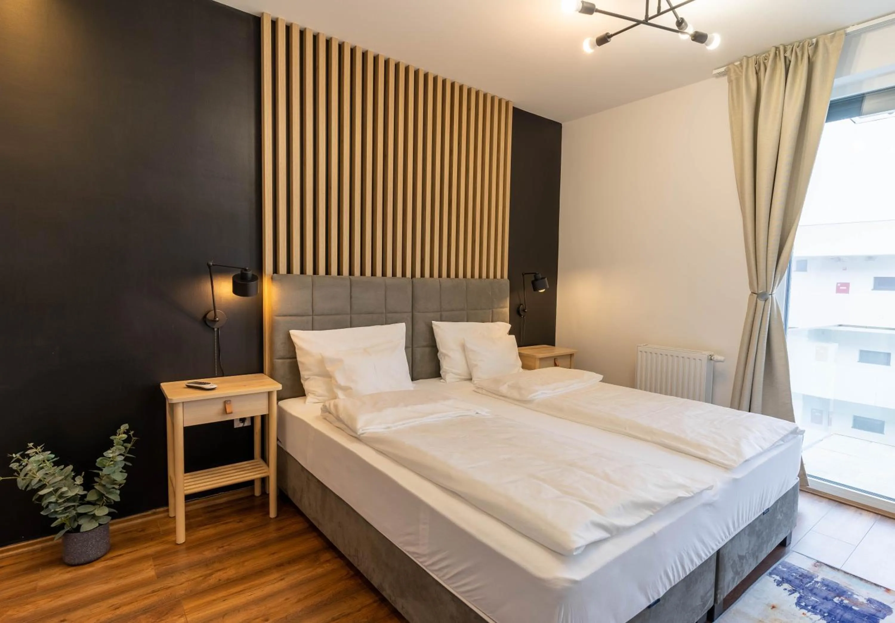Bed in LakeView Apartment 305 Beachfront