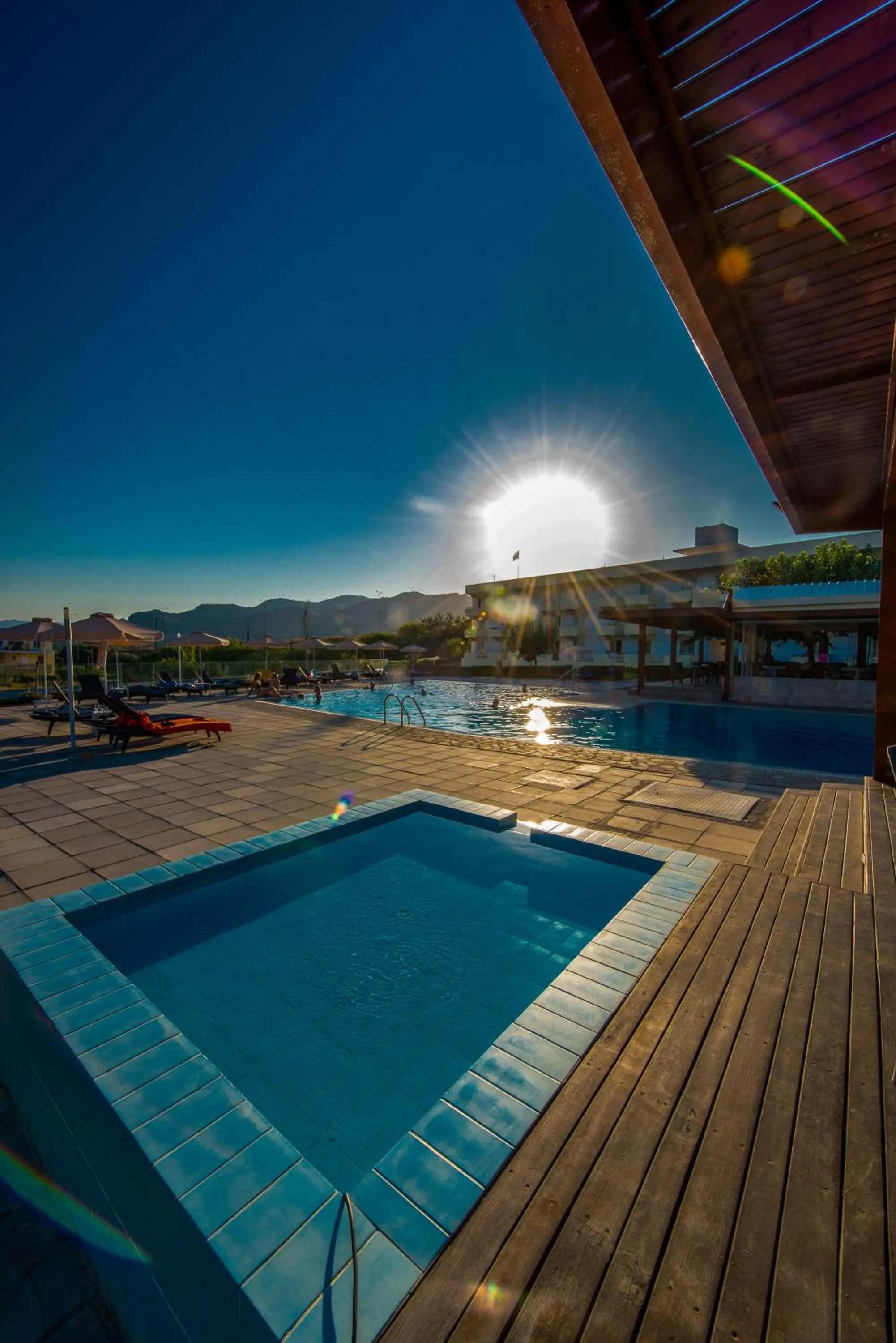 Swimming pool in Zoes Hotel & Suites