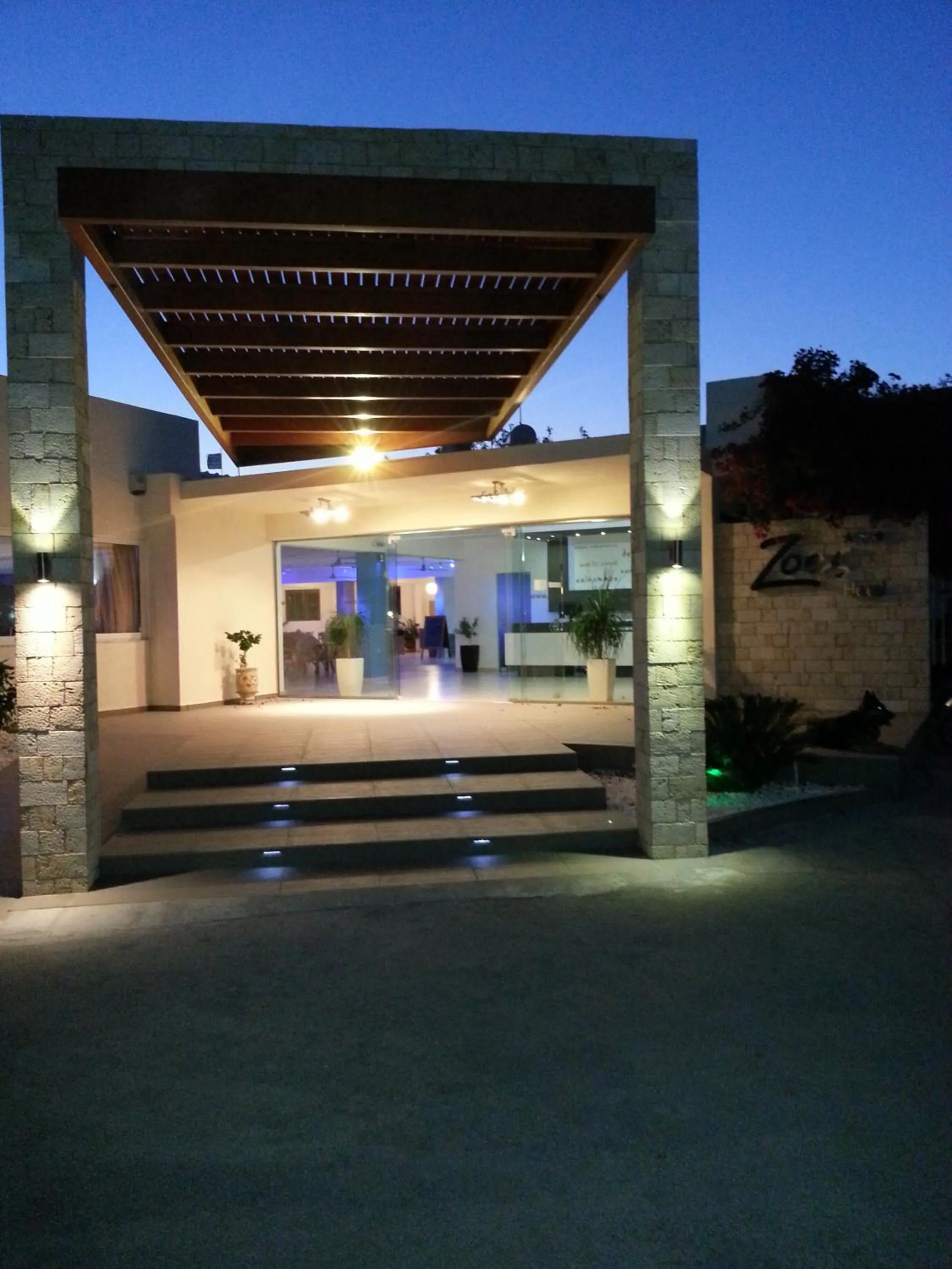 Facade/entrance in Zoes Hotel & Suites