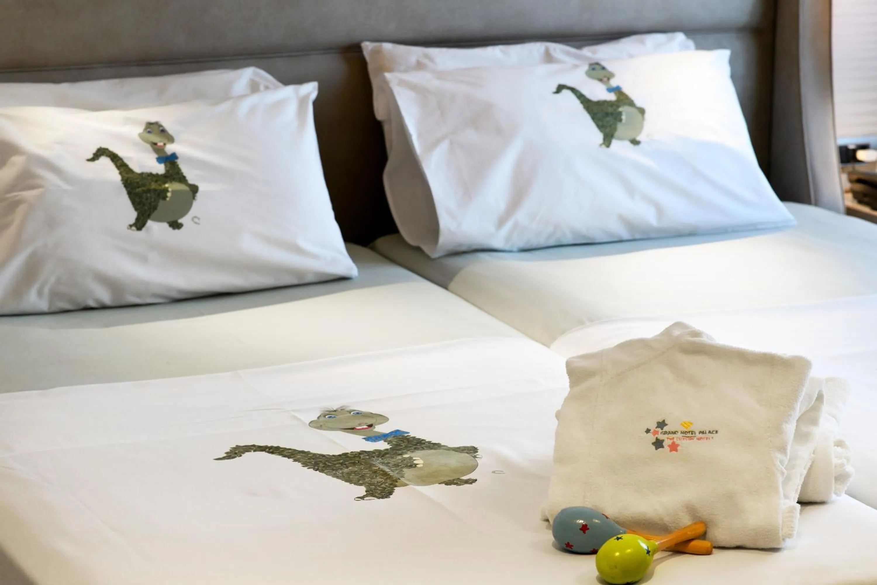 Bed in Grand Hotel Palace