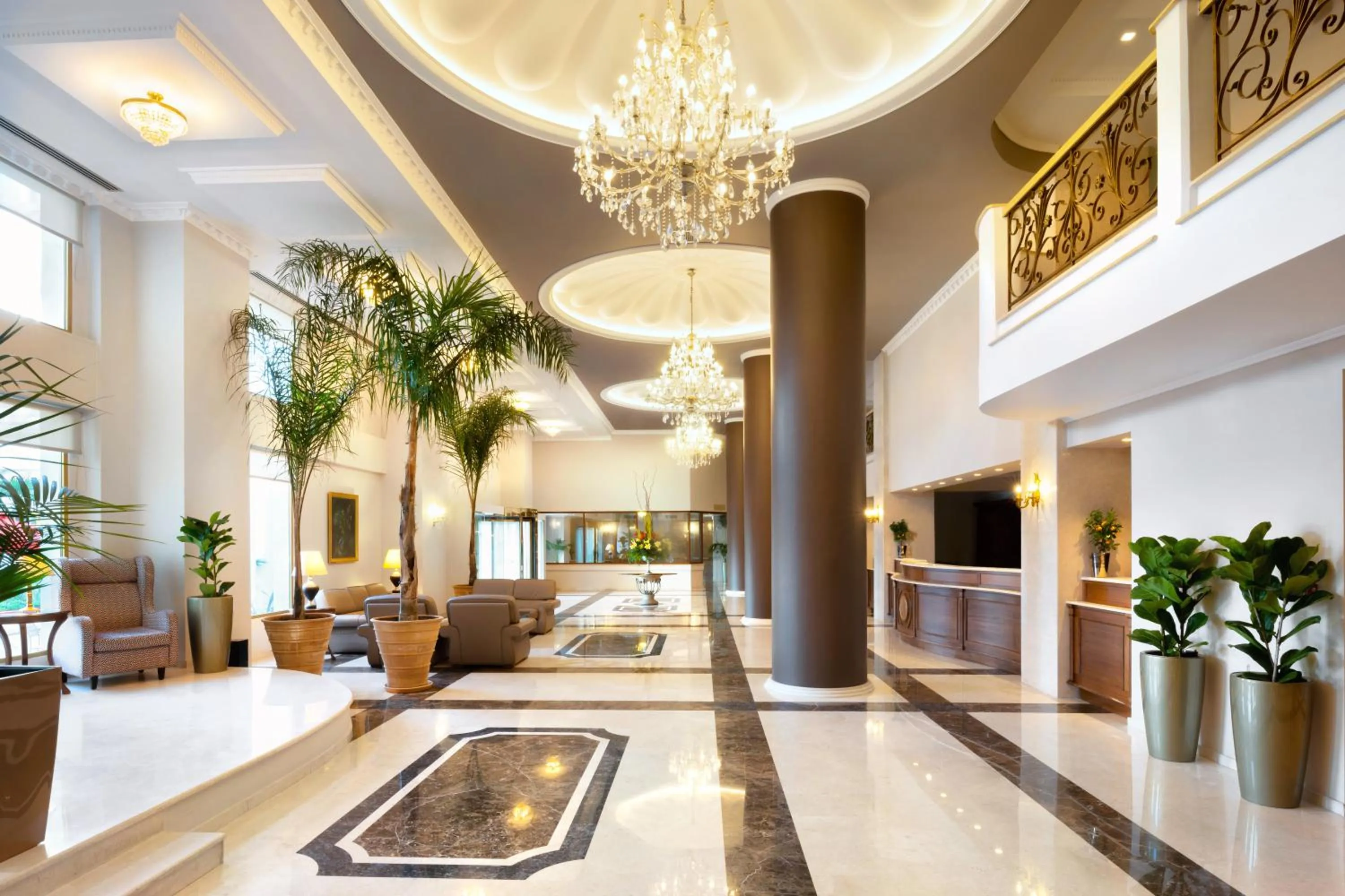 Lobby or reception in Grand Hotel Palace
