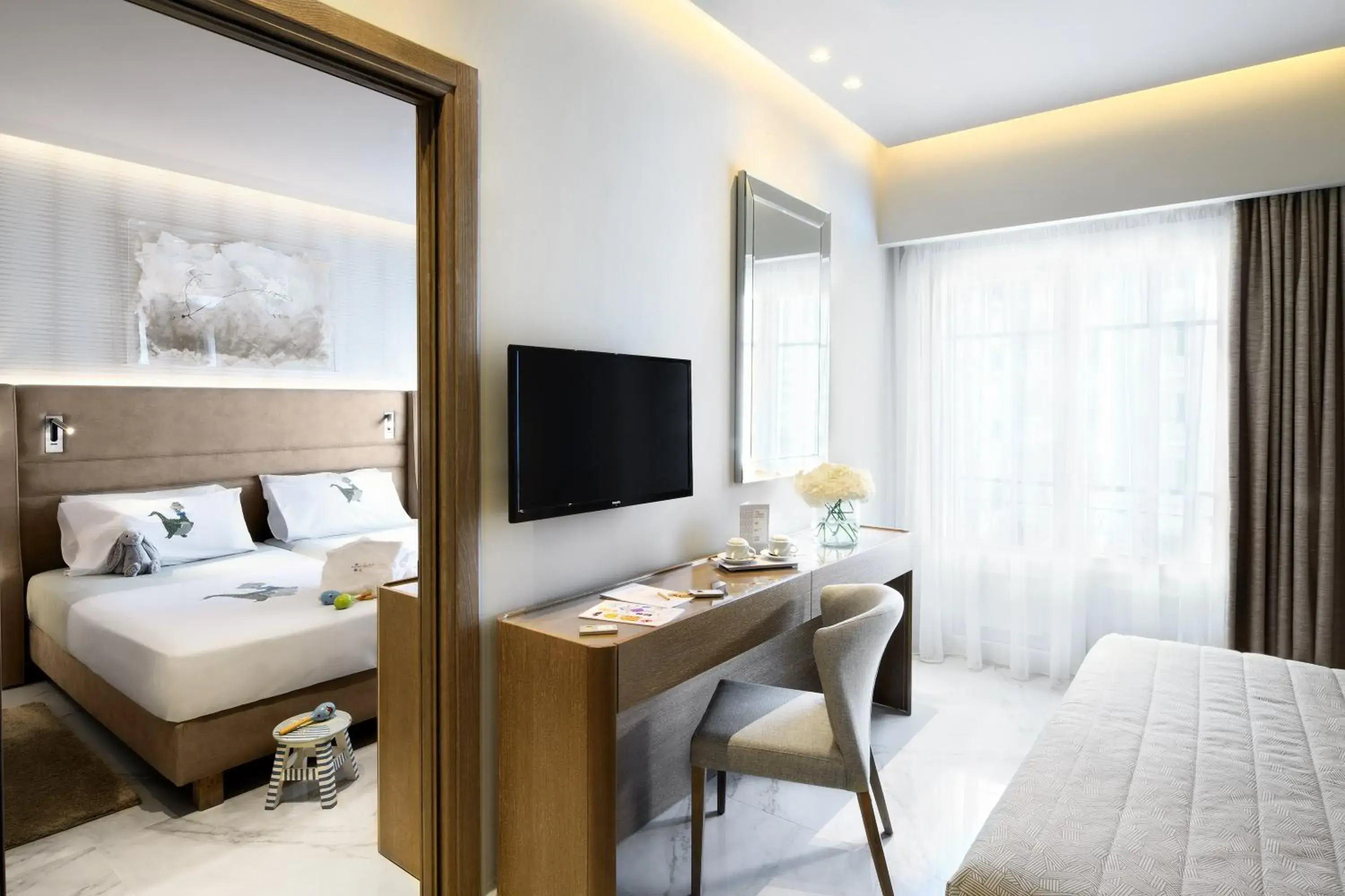 TV and multimedia, Bed in Grand Hotel Palace TV and multimedia, Bed in Grand Hotel Palace