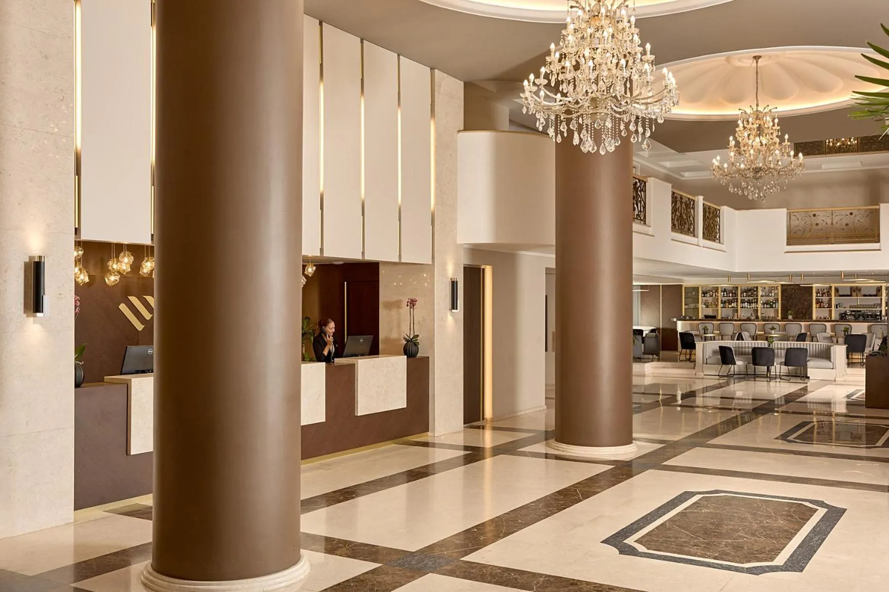 Lobby or reception in Grand Hotel Palace