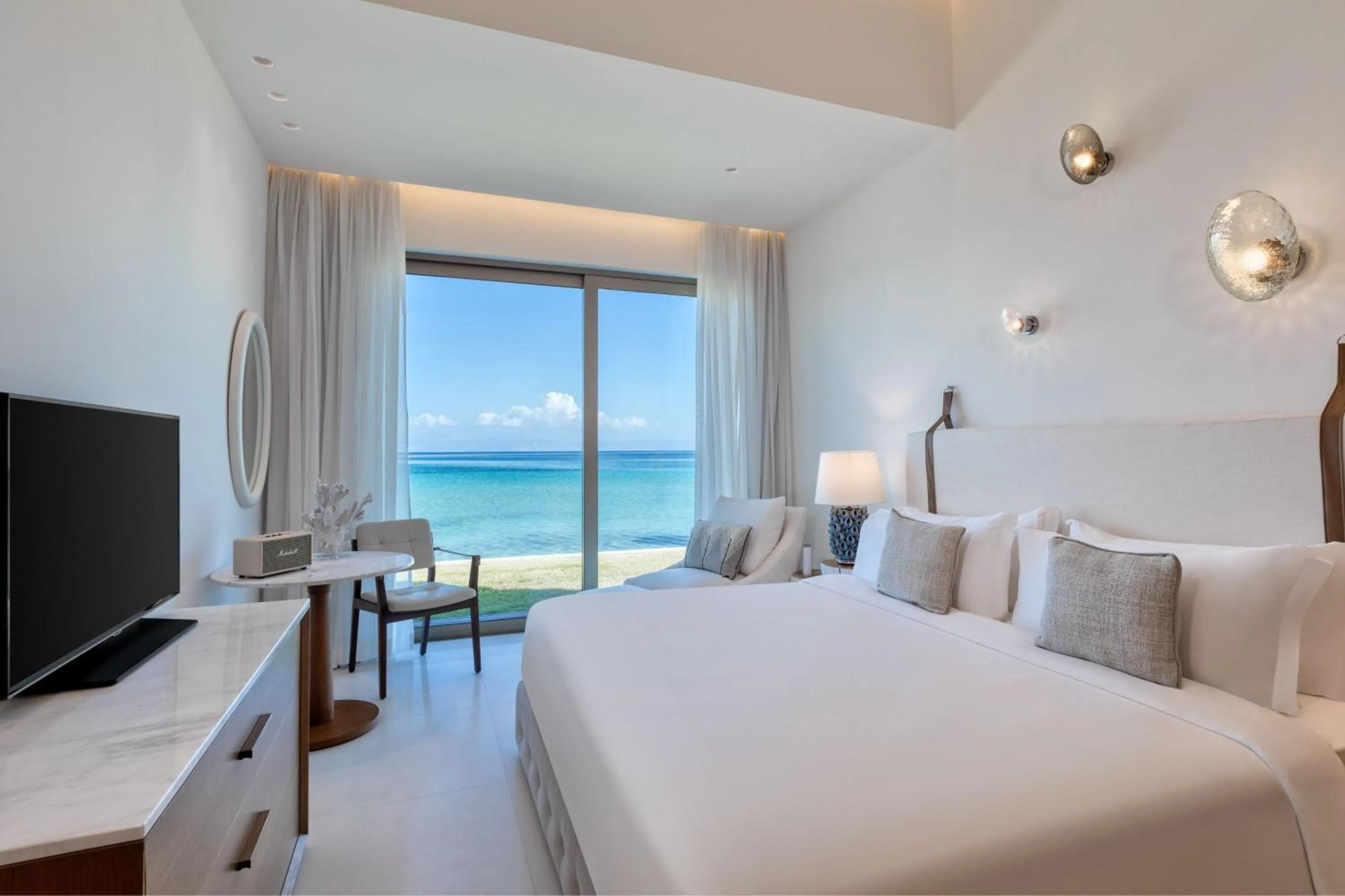 Photo of the whole room, Bed in Domes Miramare, a Luxury Collection Resort, Corfu - Adults Only