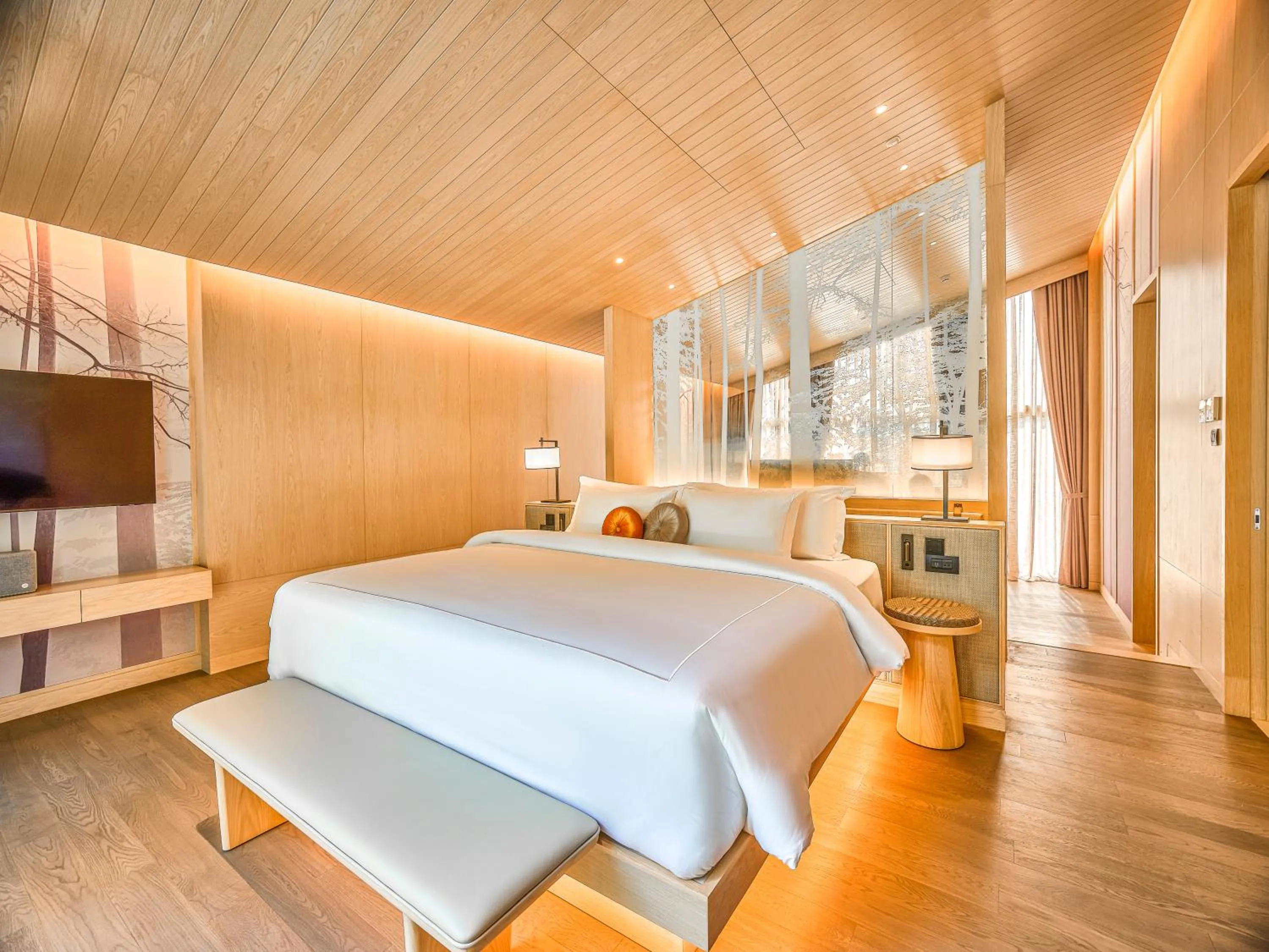 Bed in Hotel MYS Khao Yai