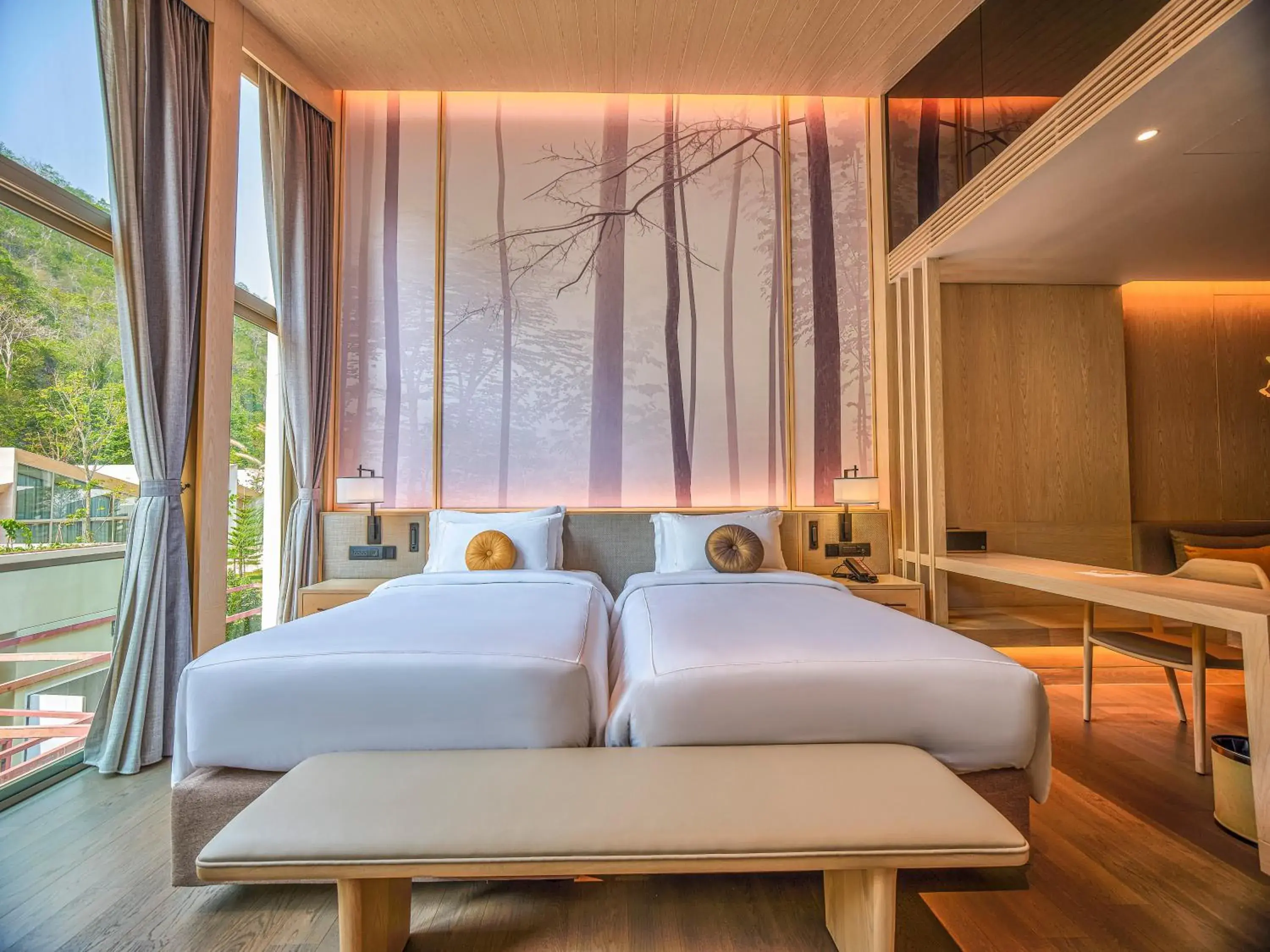 Deluxe Twin Room in Hotel MYS Khao Yai Deluxe Twin Room in Hotel MYS Khao Yai