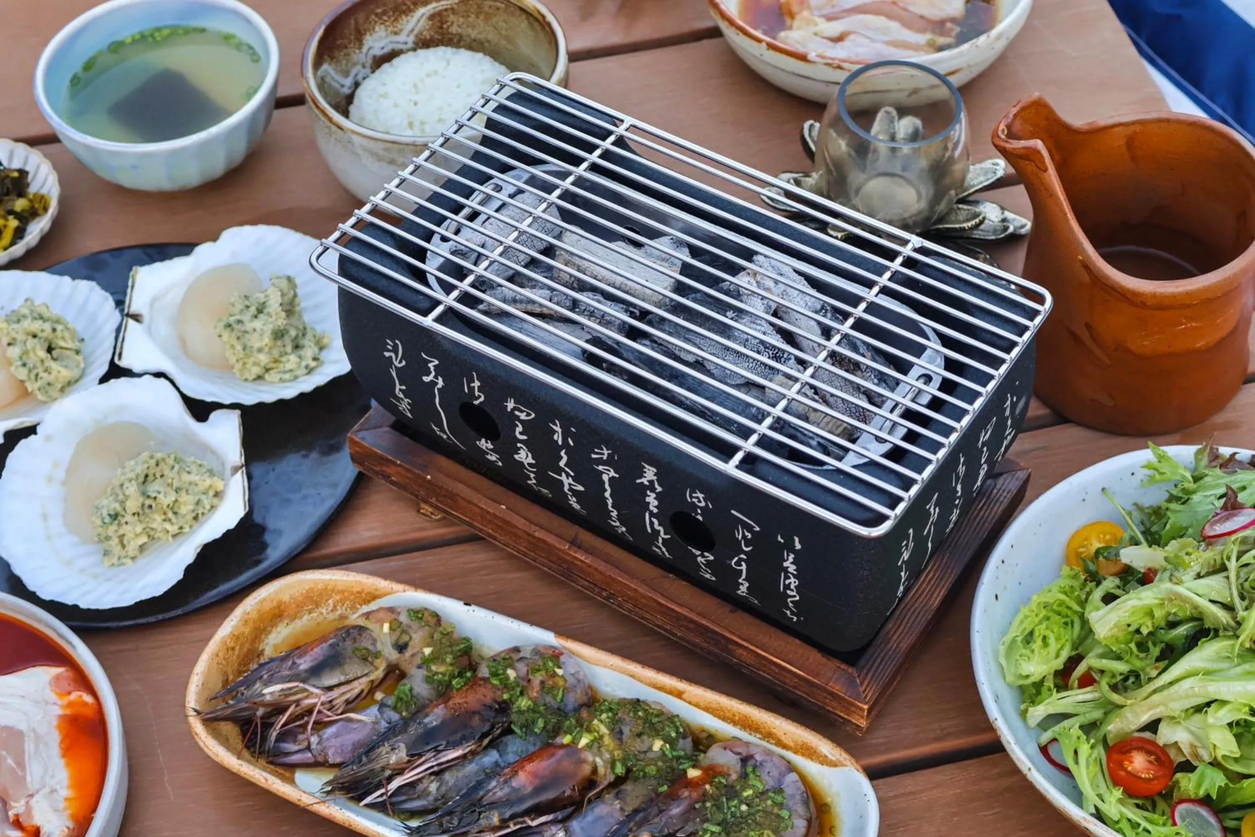 BBQ facilities in Hotel MYS Khao Yai