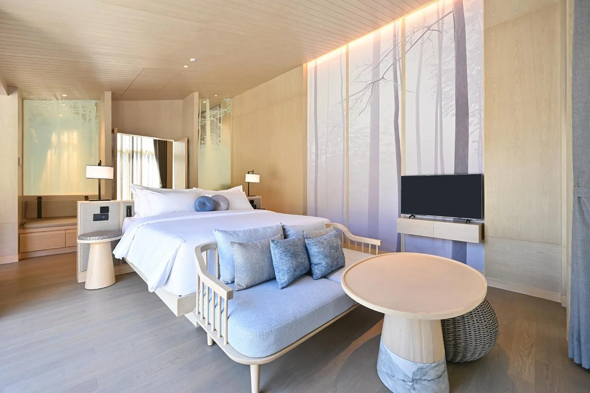 Bed in Hotel MYS Khao Yai