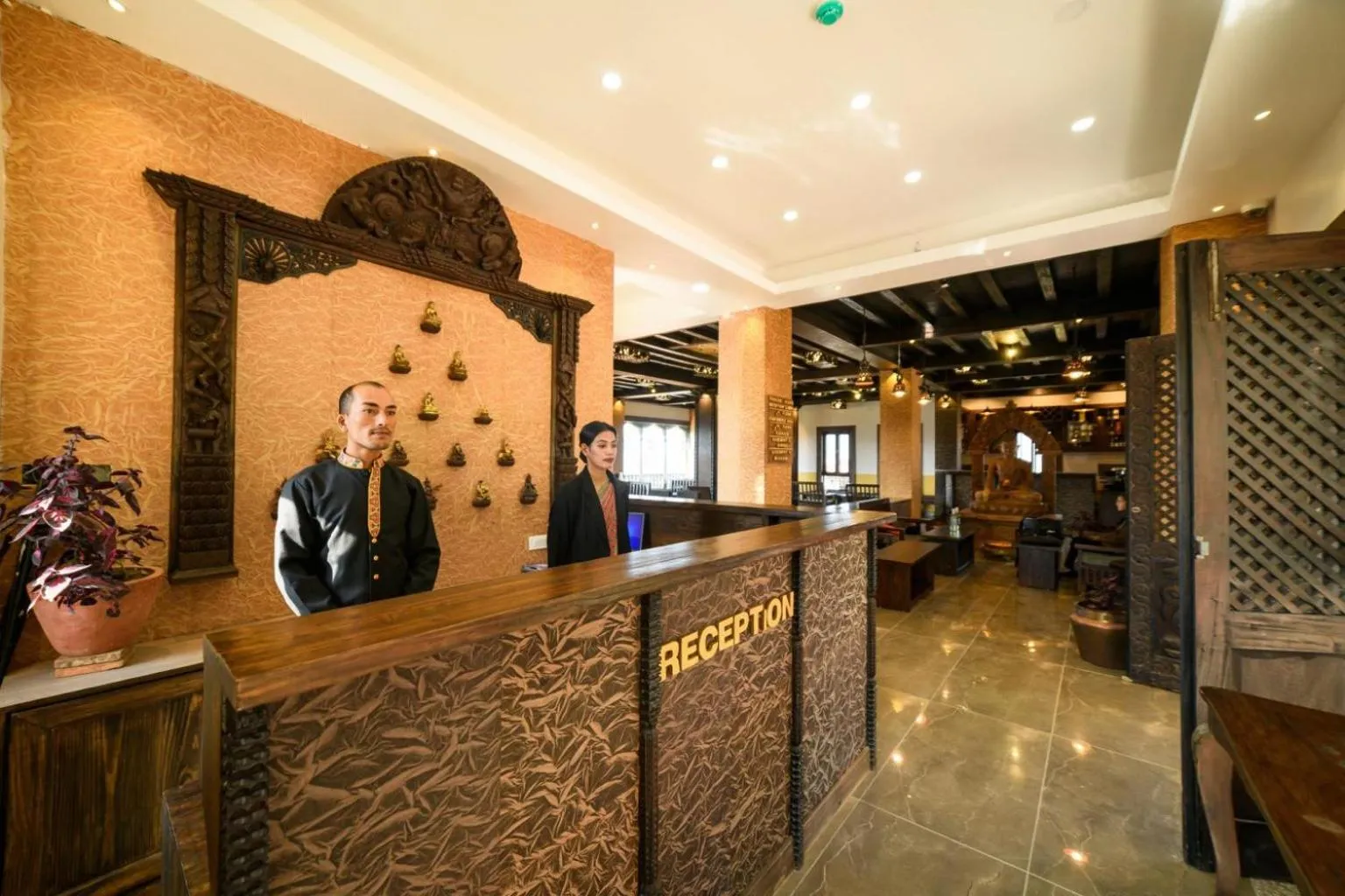 Lobby or reception in Purna's Museum Resort