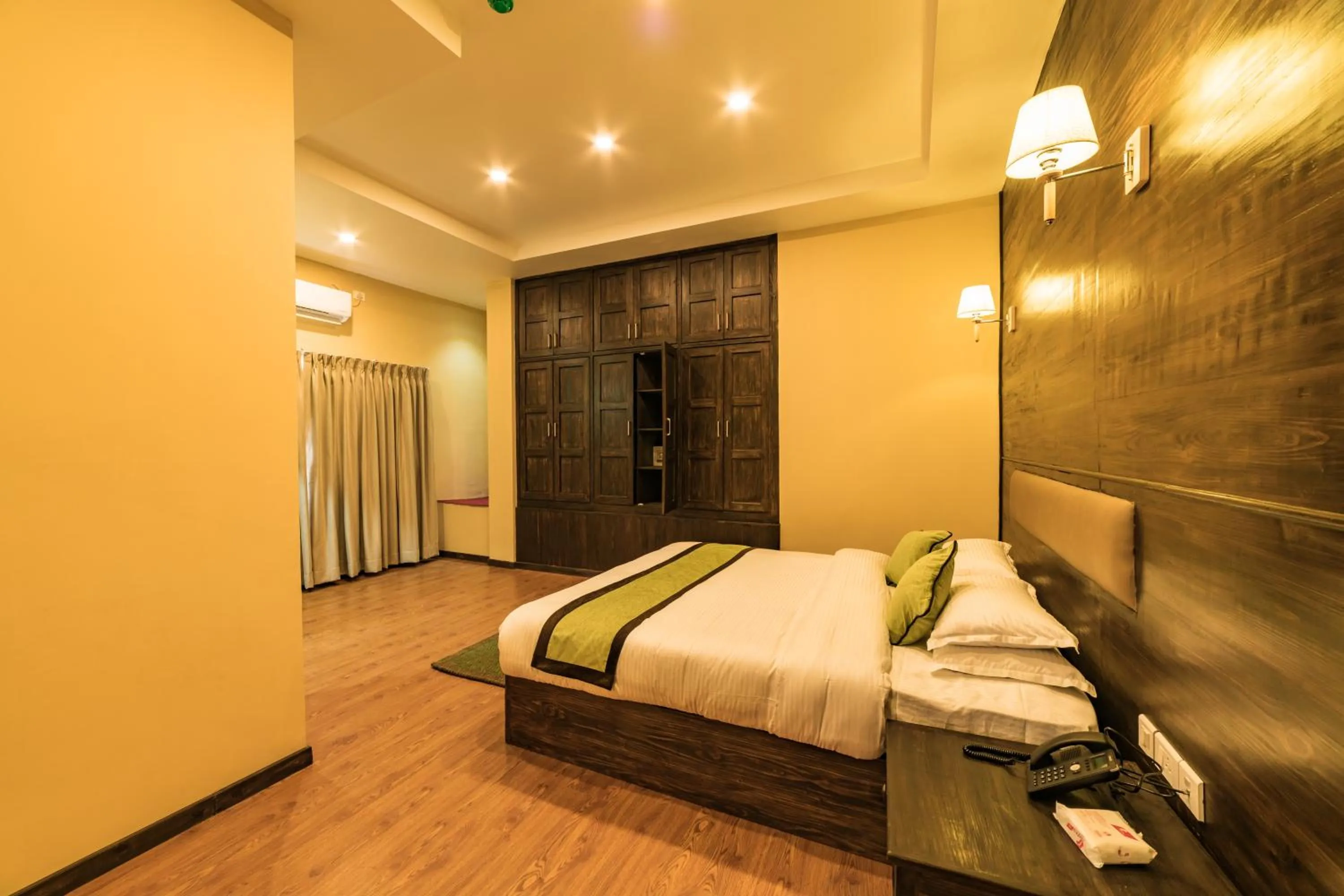 Bed in Purna's Museum Resort