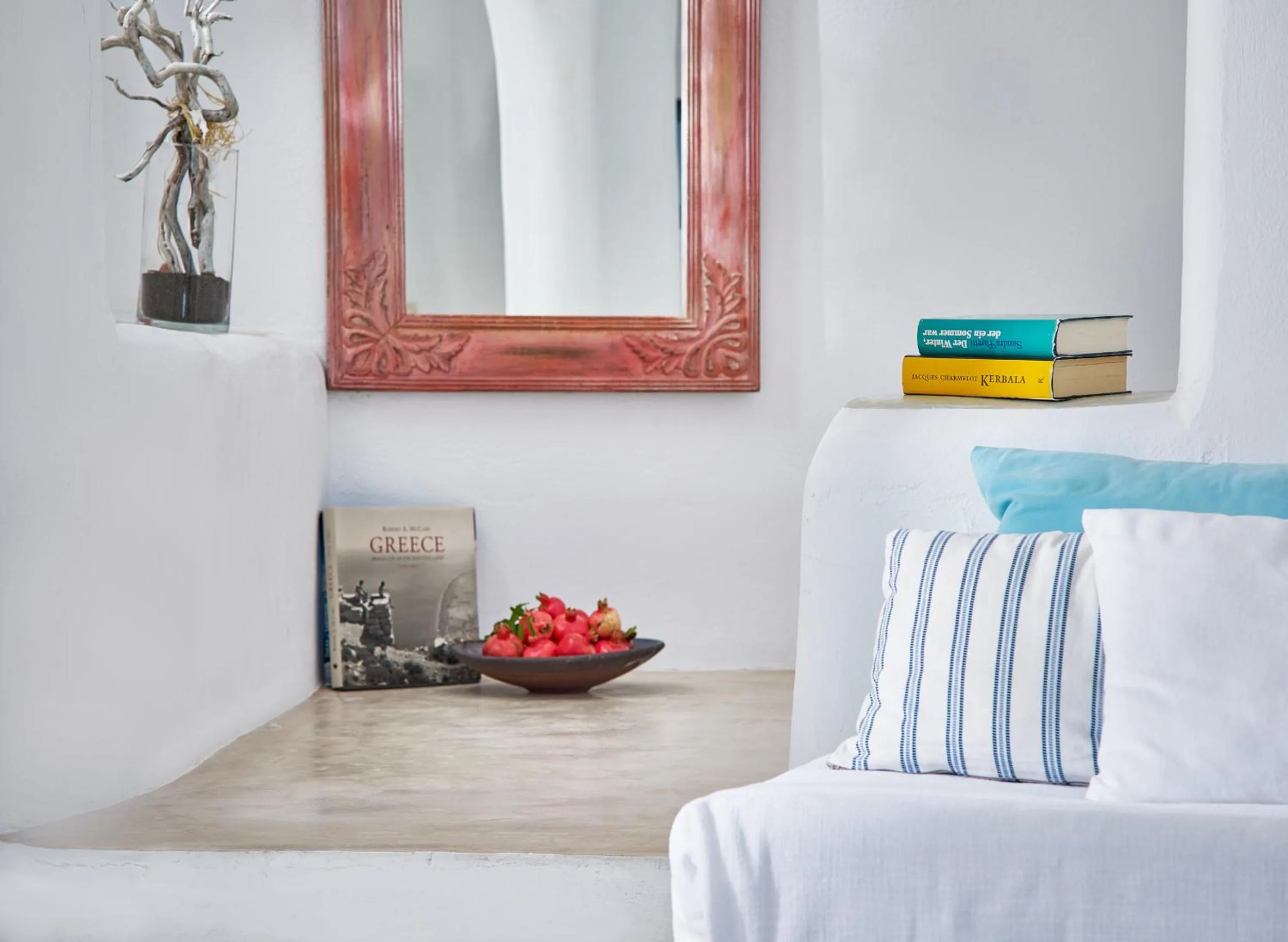 Living room, Bed in Finikia Memories Hotel