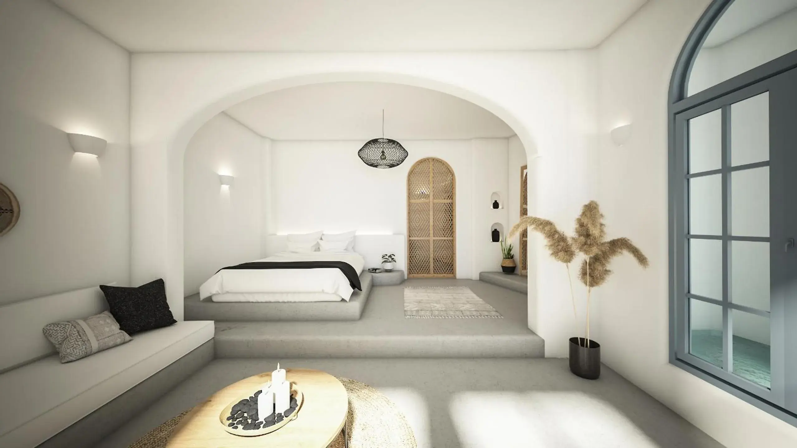 Bed in Finikia Memories Hotel Bed in Finikia Memories Hotel