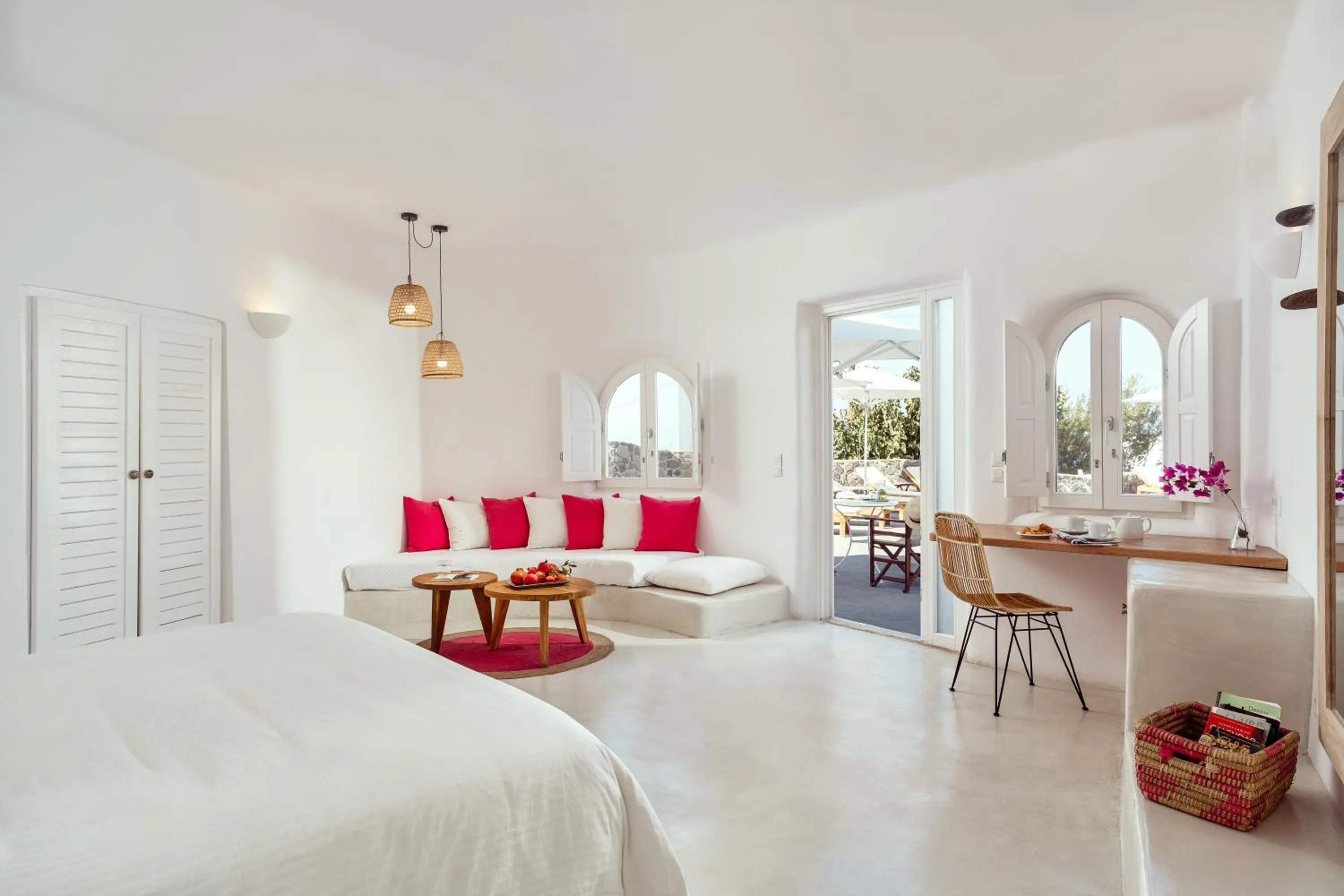 Bed in Finikia Memories Hotel