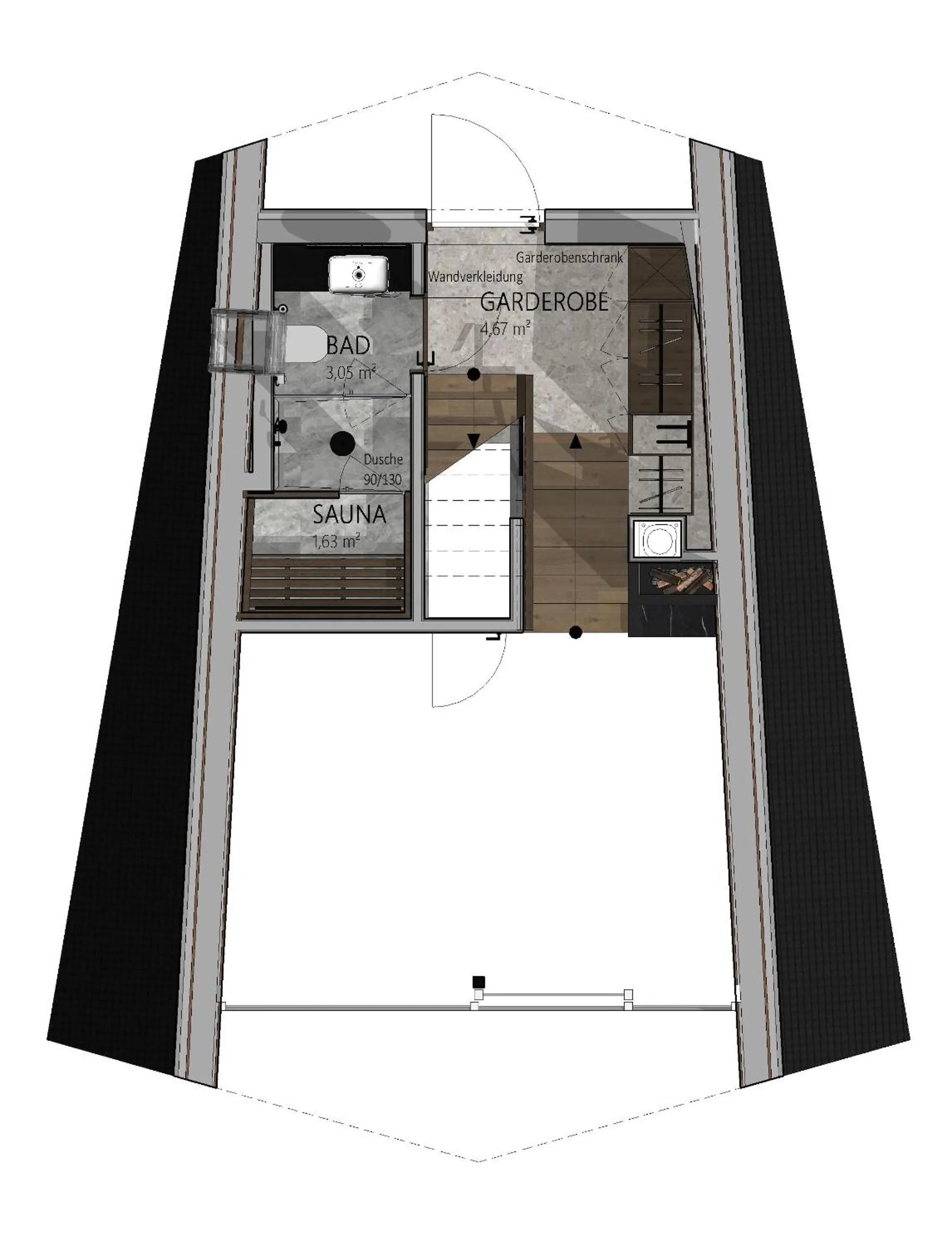 Photo of the whole room in TRIFORÊT alpin resort