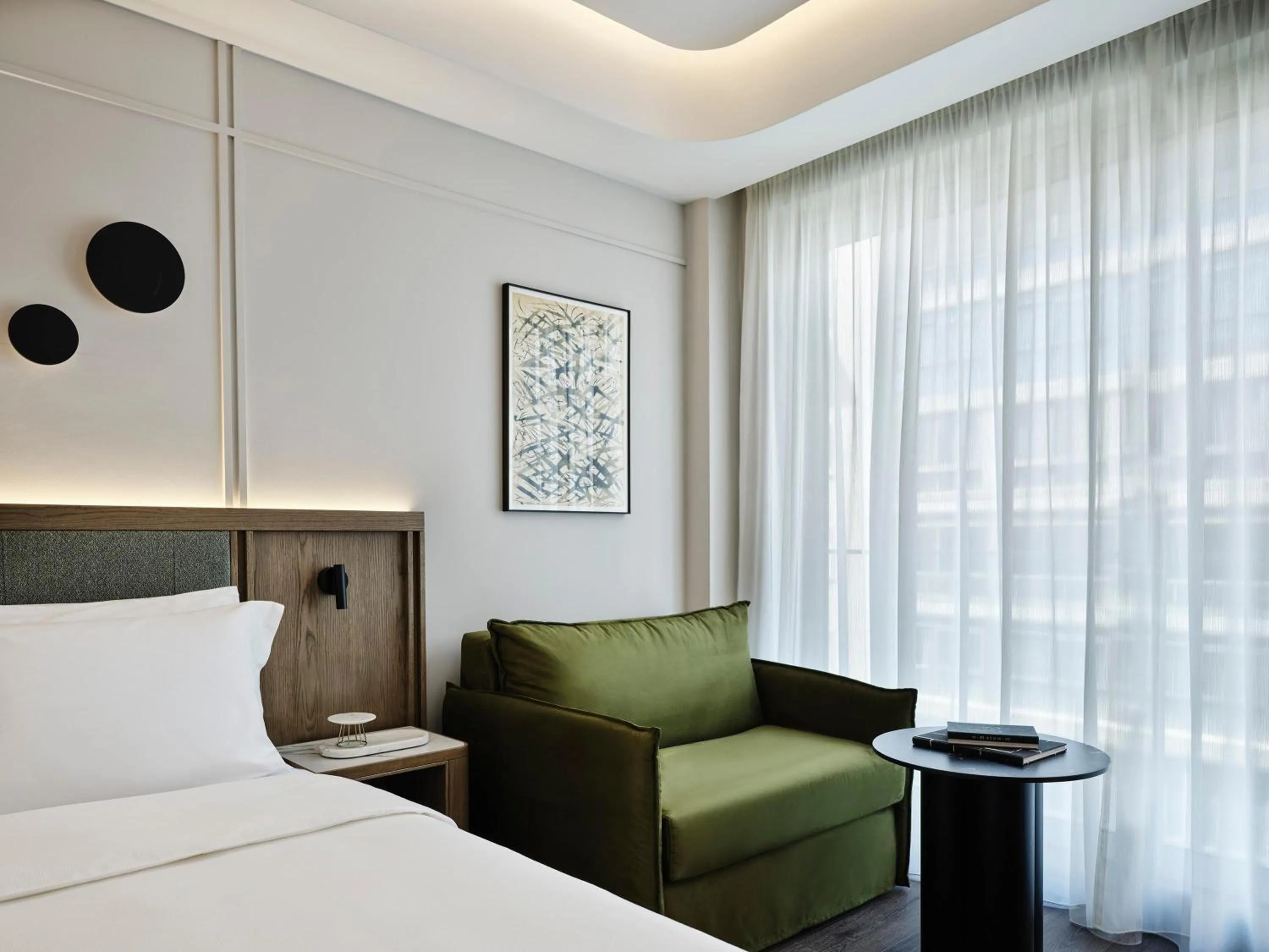 Photo of the whole room, Bed in Electra Rhythm Athens