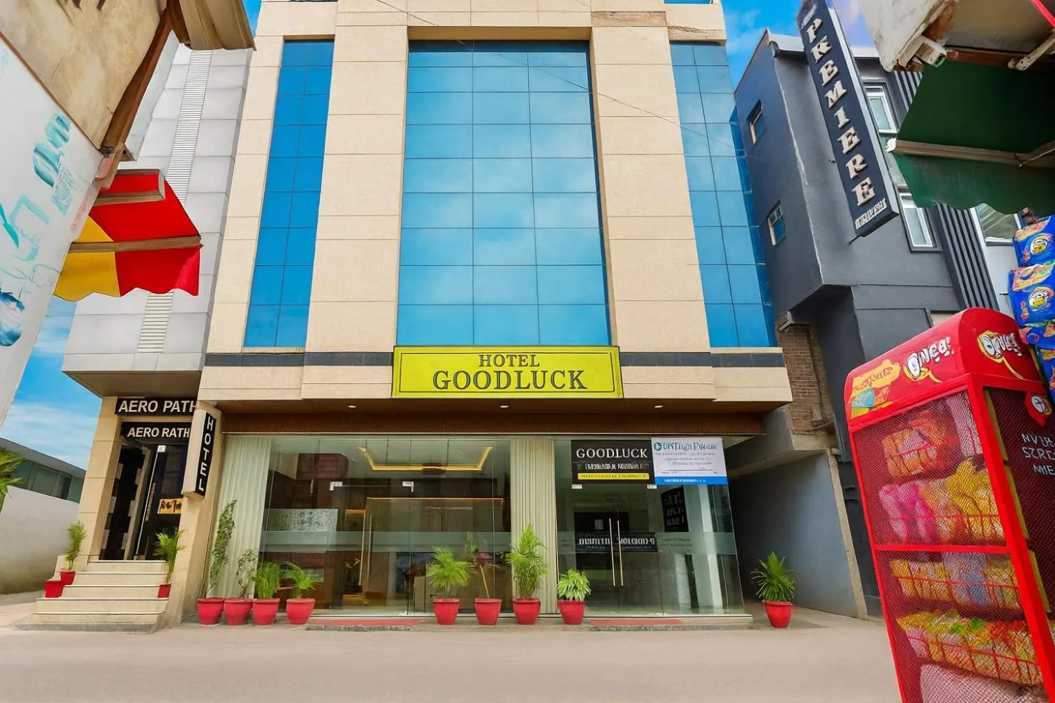 Property building in Hotel Good Luck by JMD Group