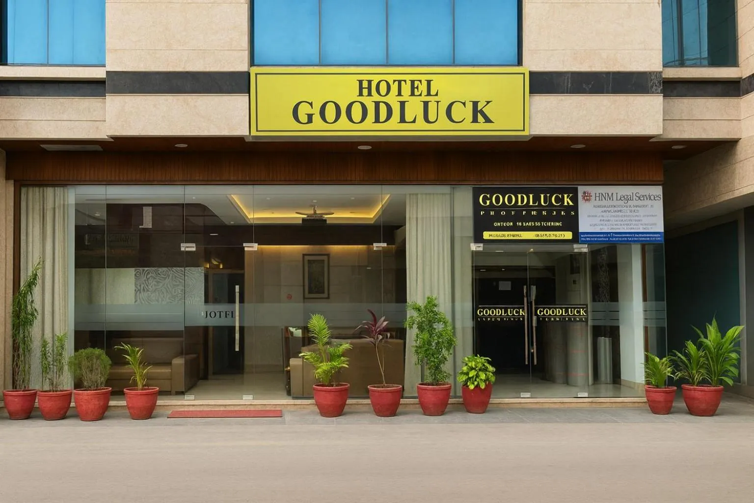 Property building in Hotel Good Luck by JMD Group