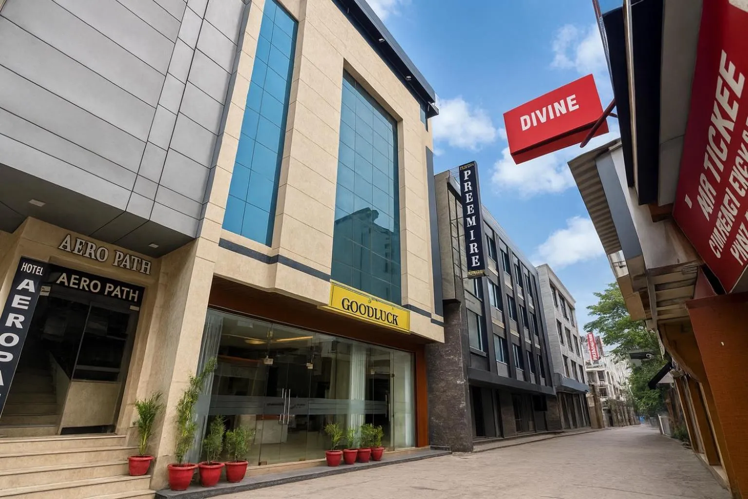 Property building in Hotel Good Luck by JMD Group