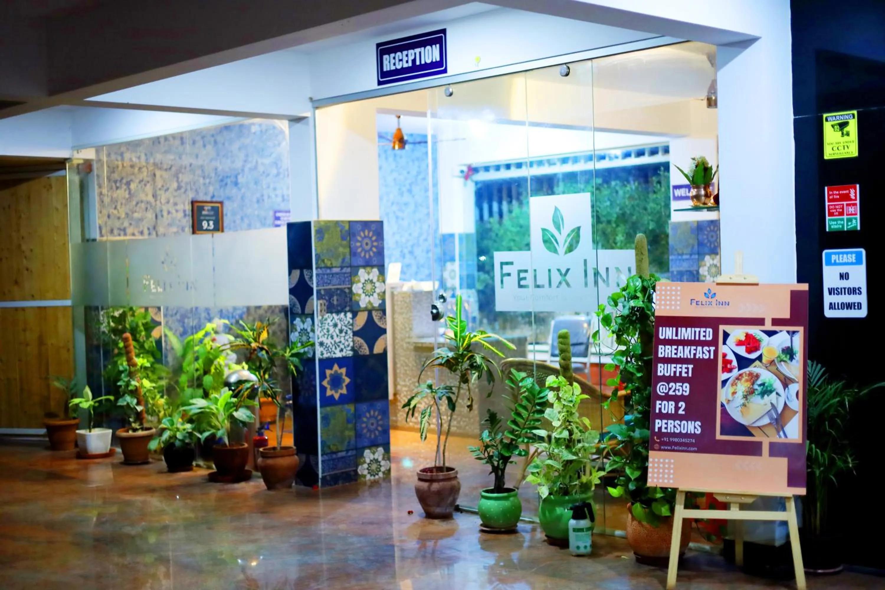 Garden in Felix Inn - Manyata Tech Park