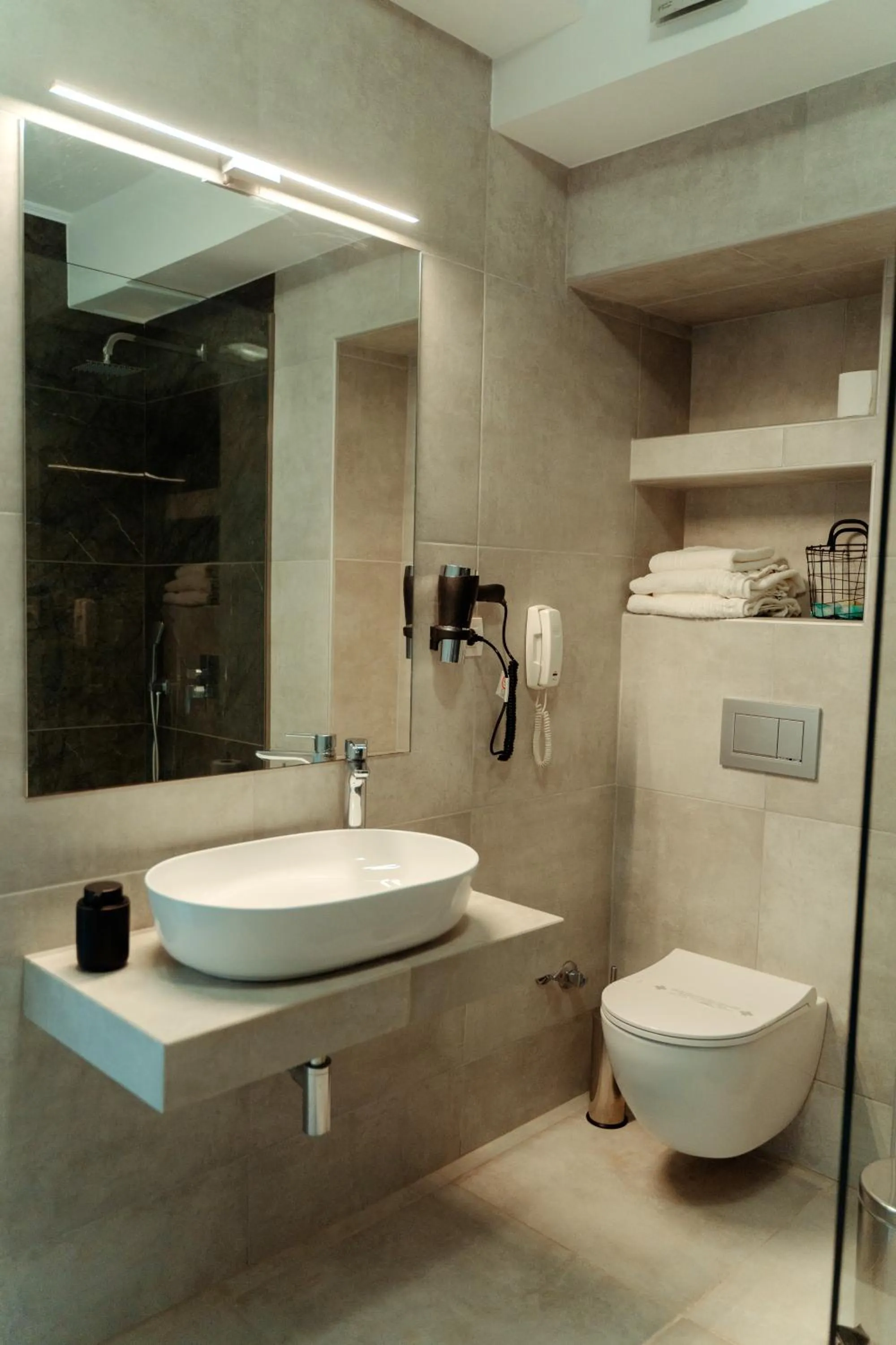 Shower in Limanaki Hotel