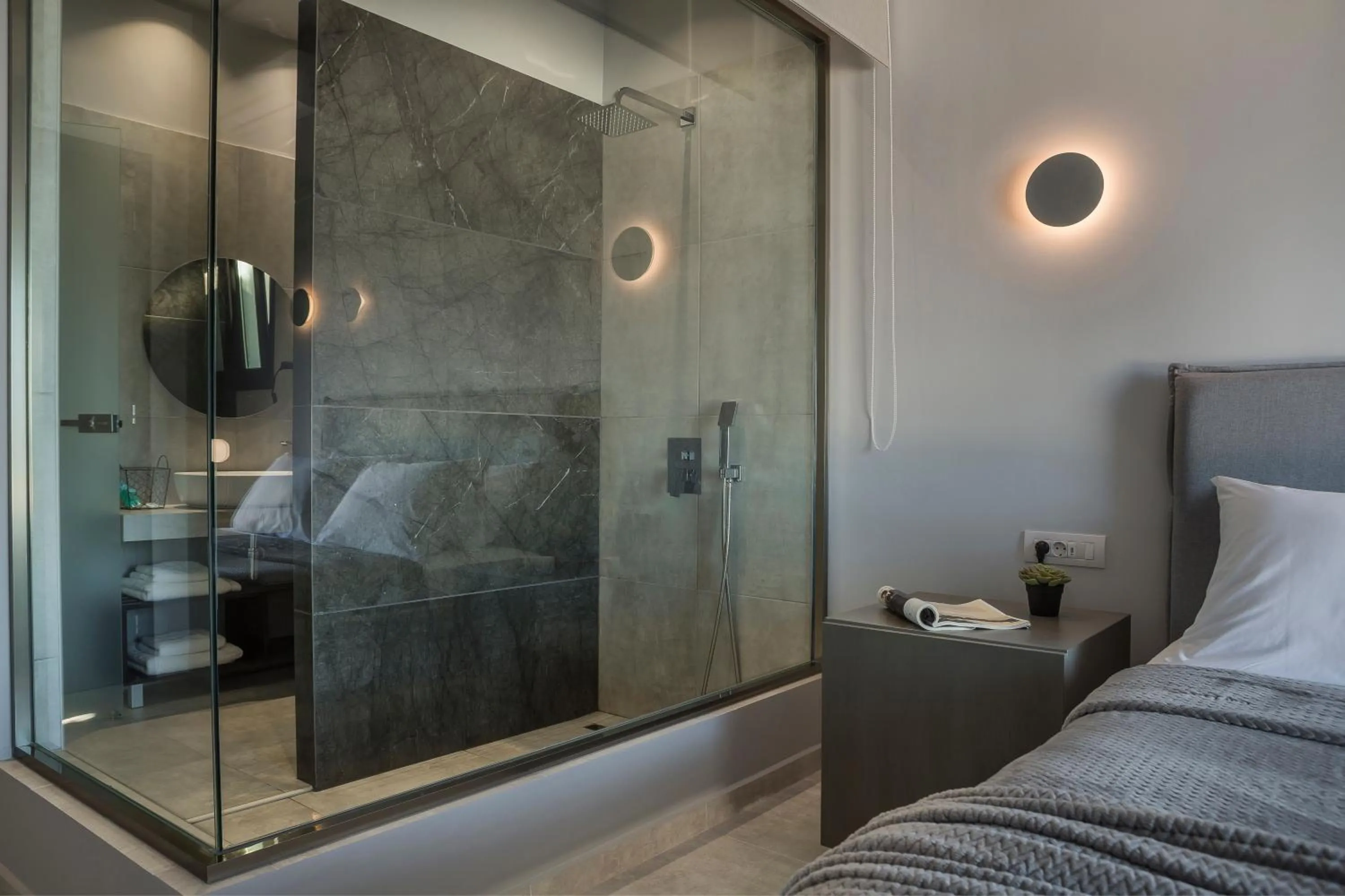 Shower in Limanaki Hotel