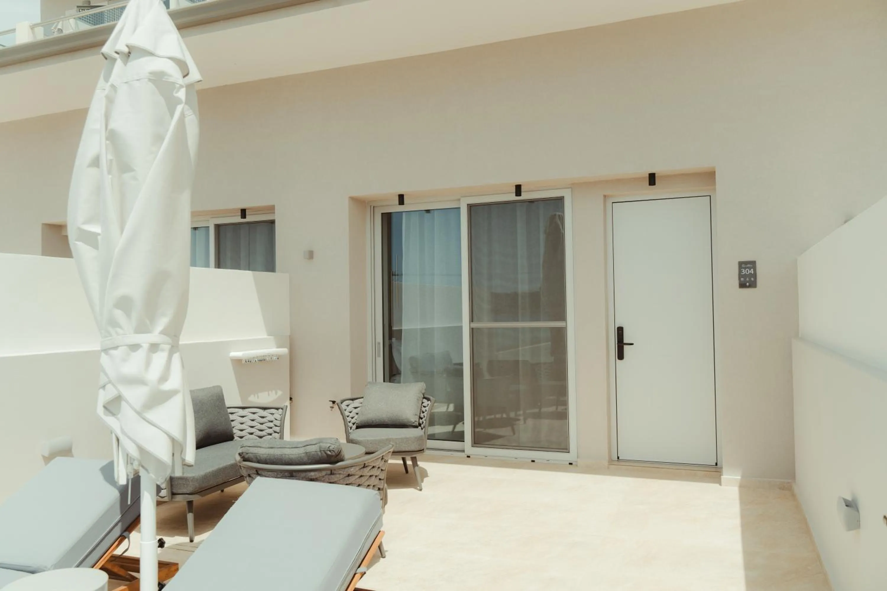 Patio in Limanaki Hotel