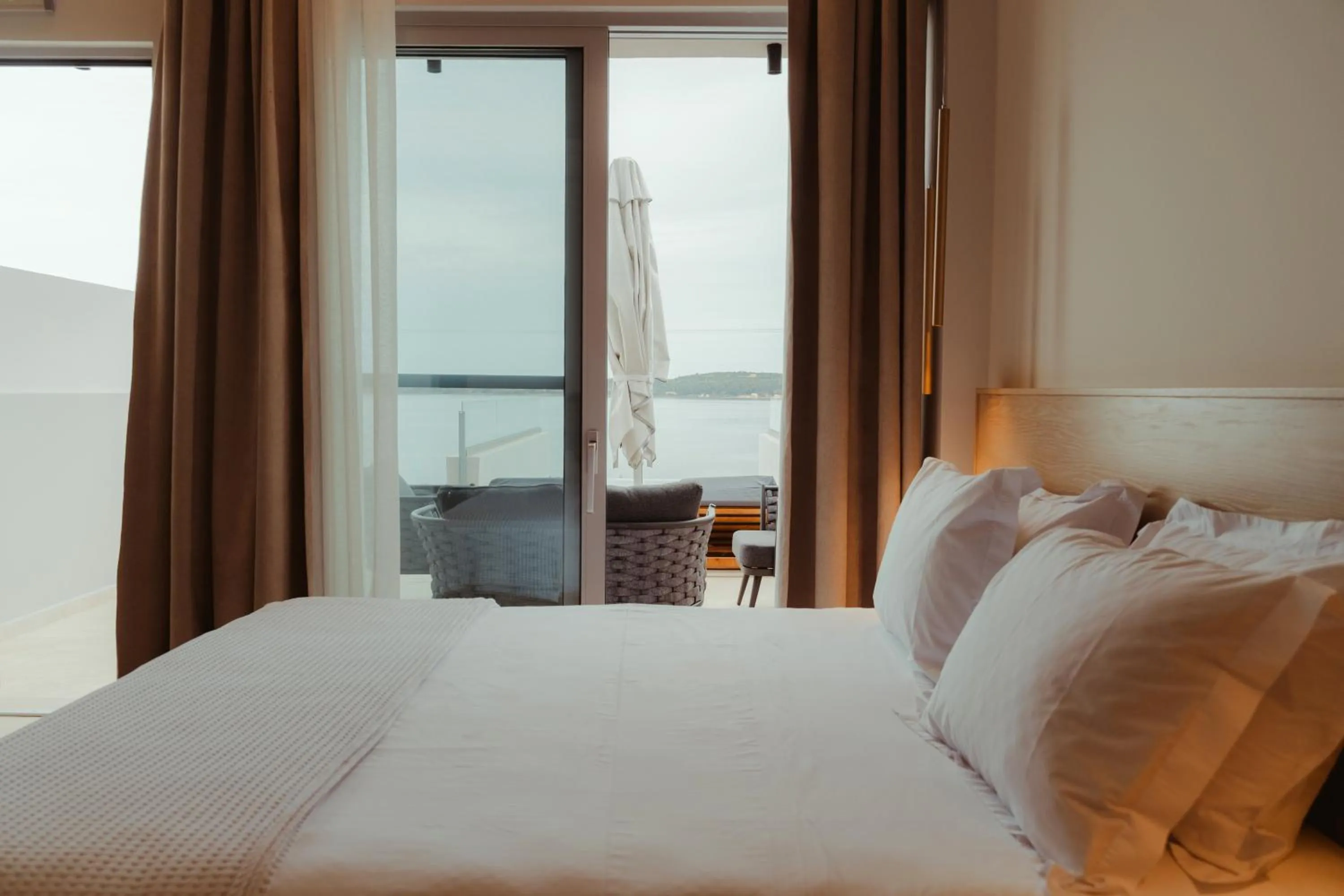 Bed in Limanaki Hotel