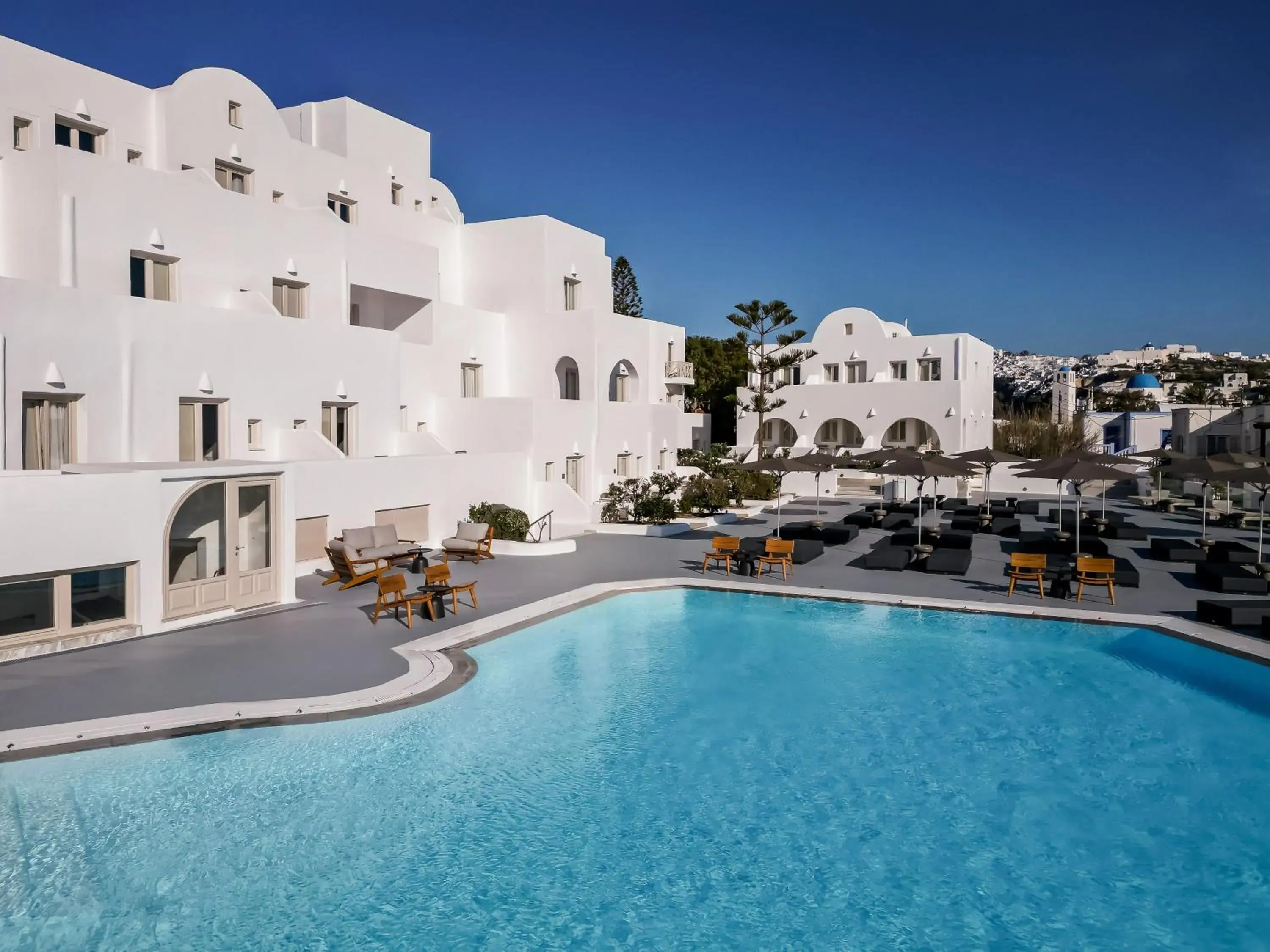 Swimming pool in Santorini Palace Swimming pool in Santorini Palace