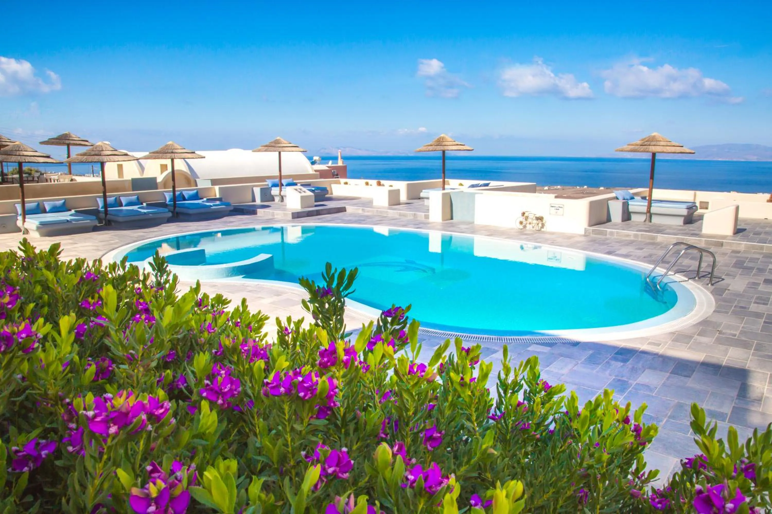 Pool view in Anemoessa Villa