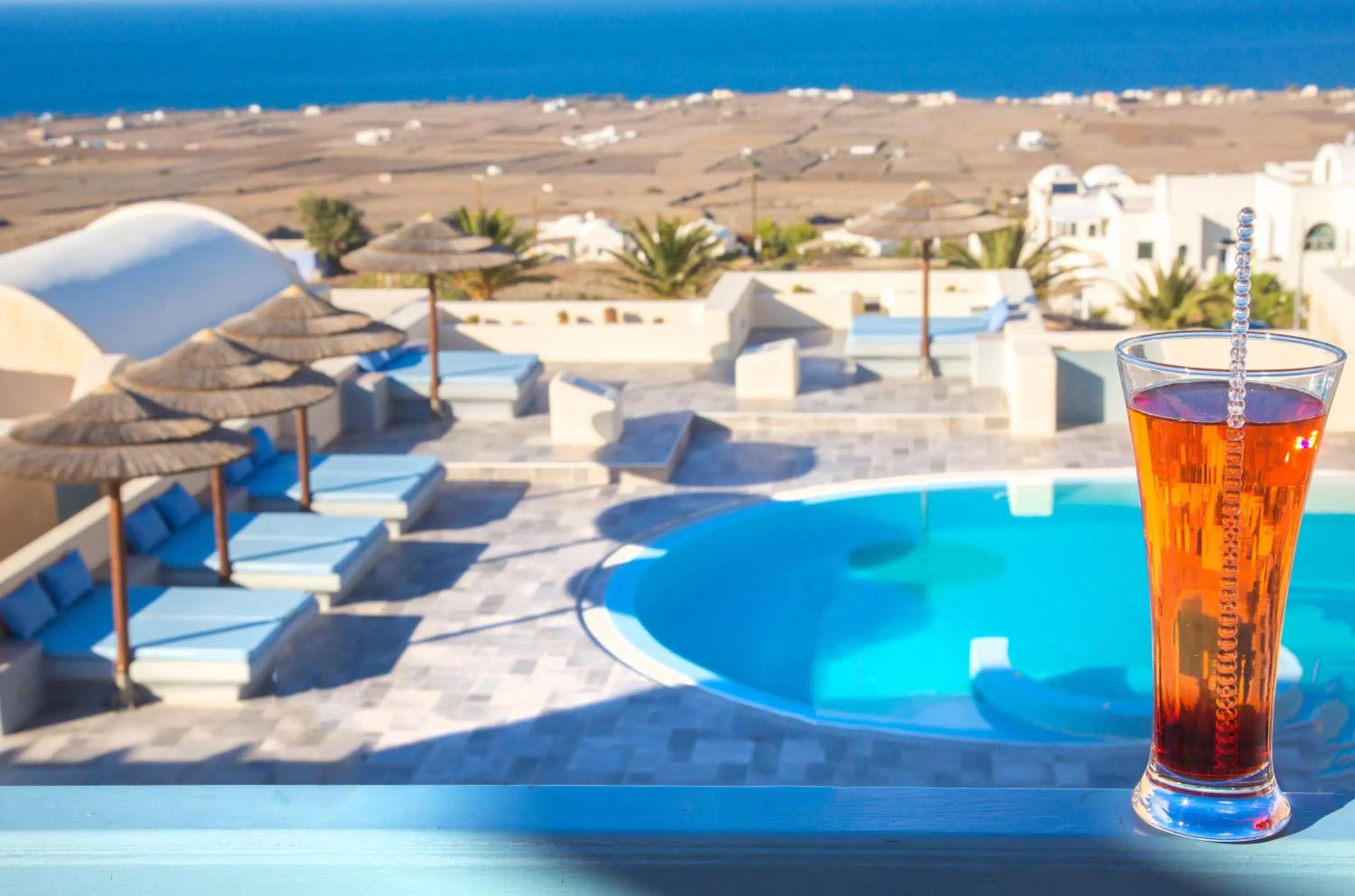 Pool view in Anemoessa Villa