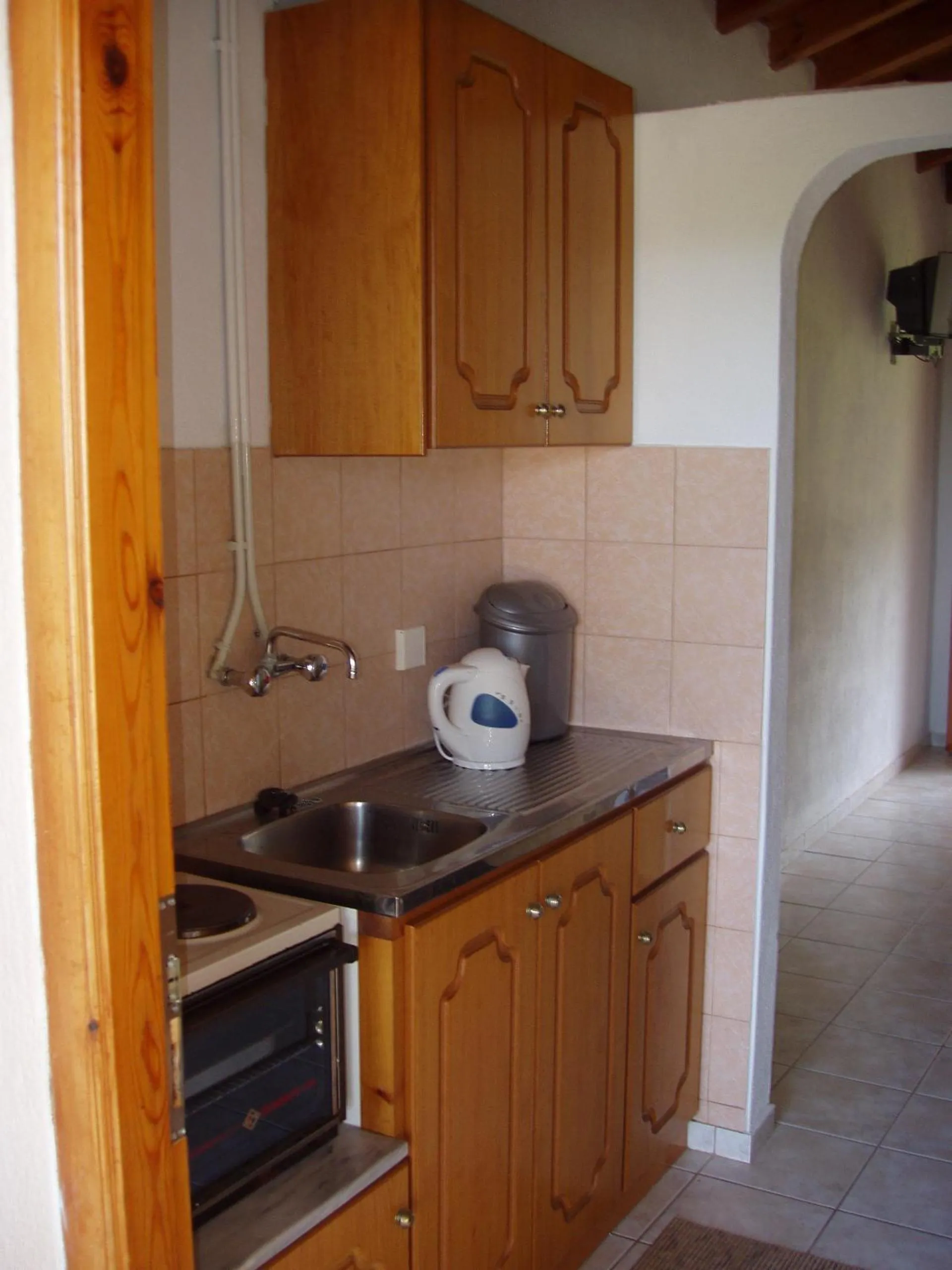Kitchen or kitchenette in Villa Kavourakia