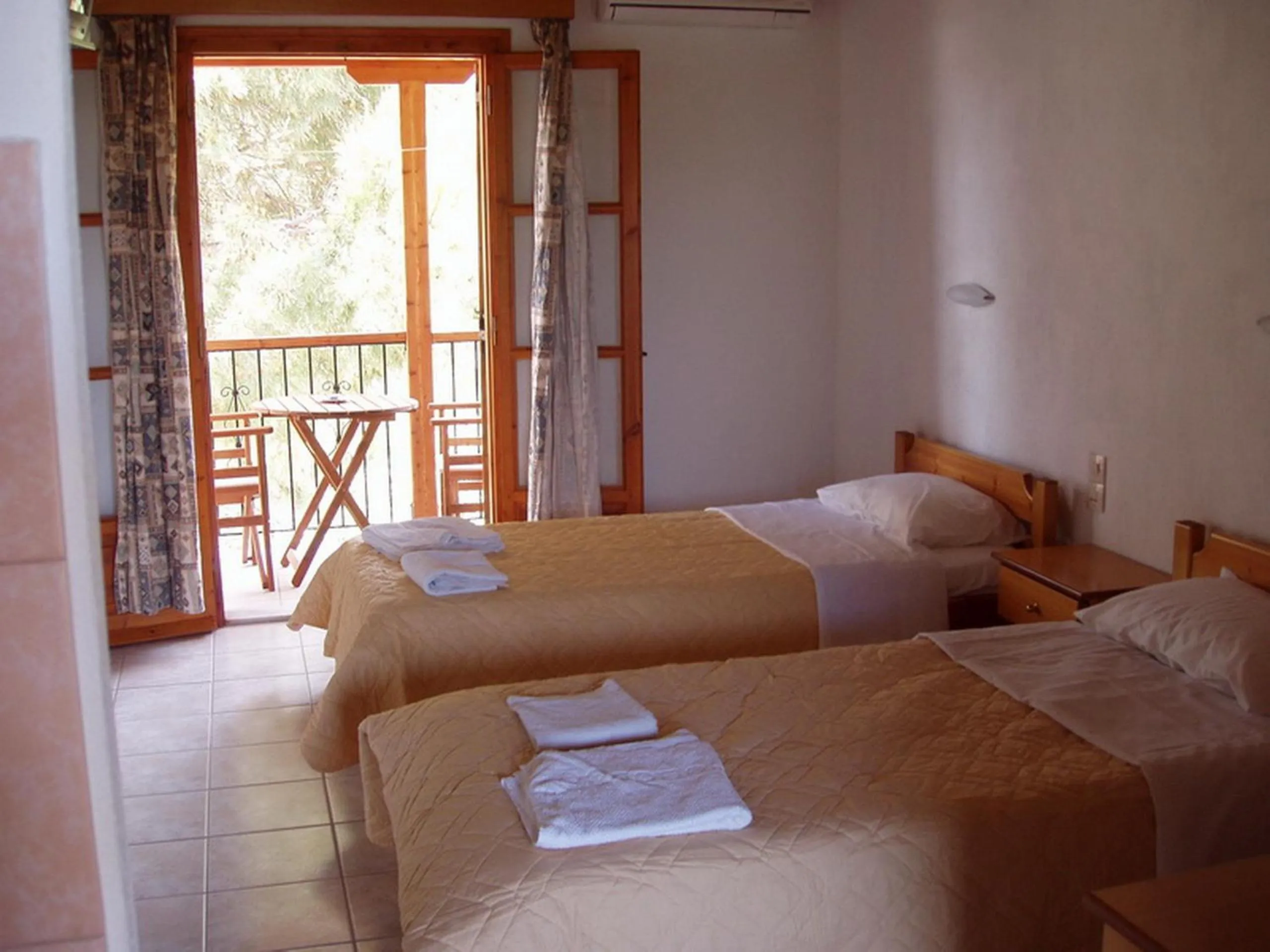 Bed in Villa Kavourakia